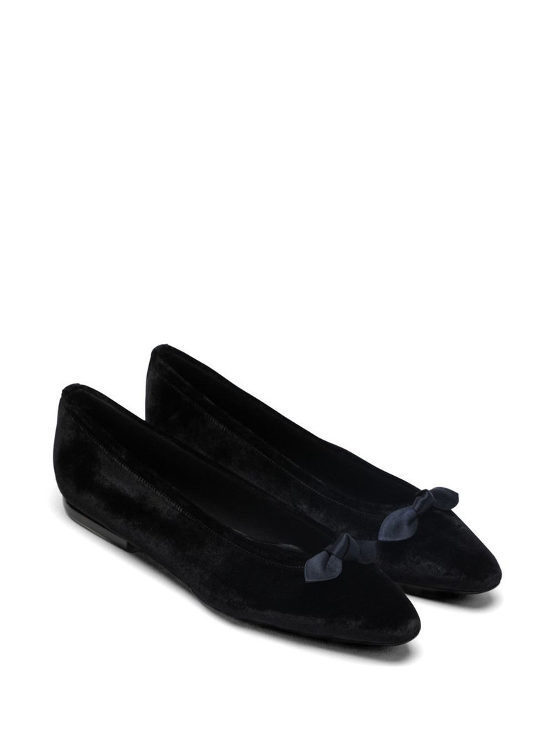 Loro Piana bow detail ballerina flats outlook