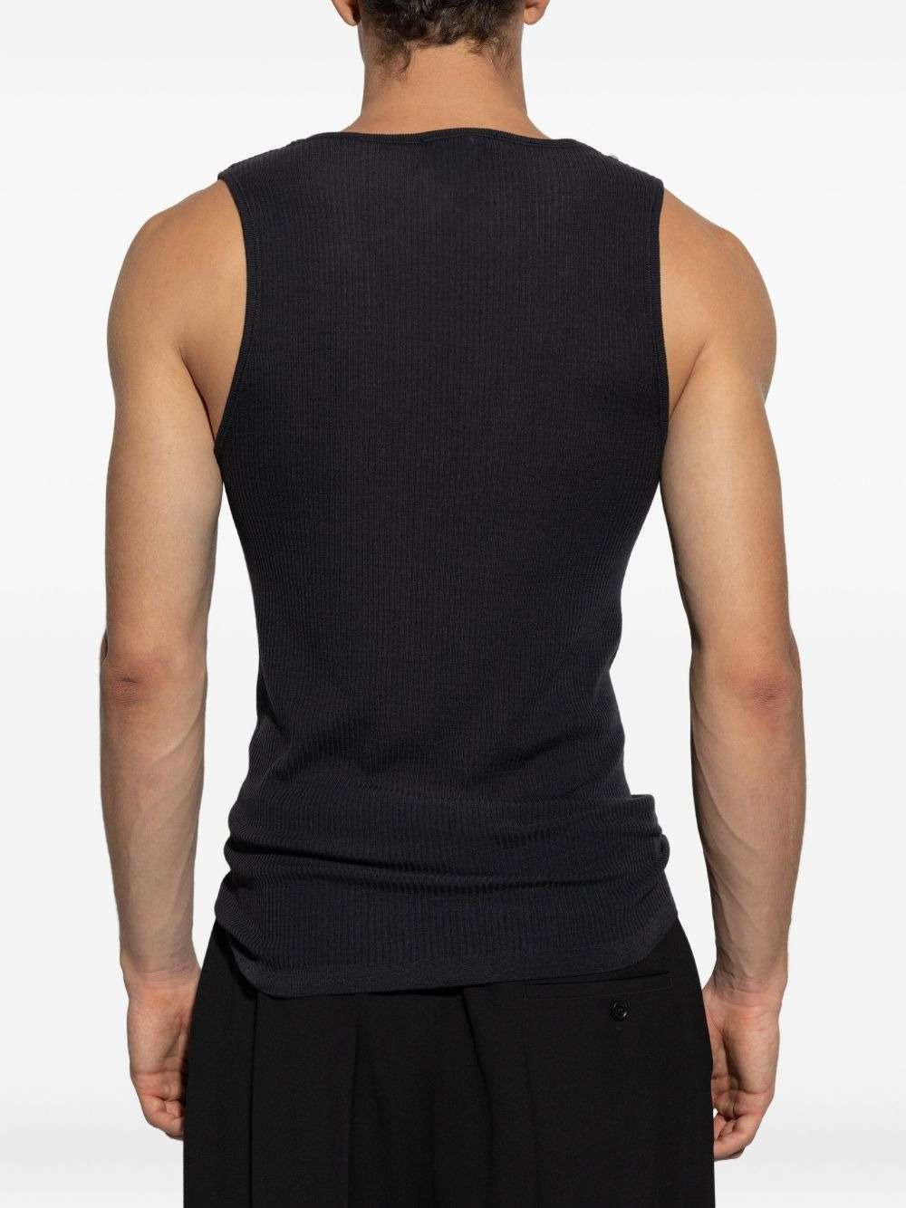 ribbed wool tank top - 4