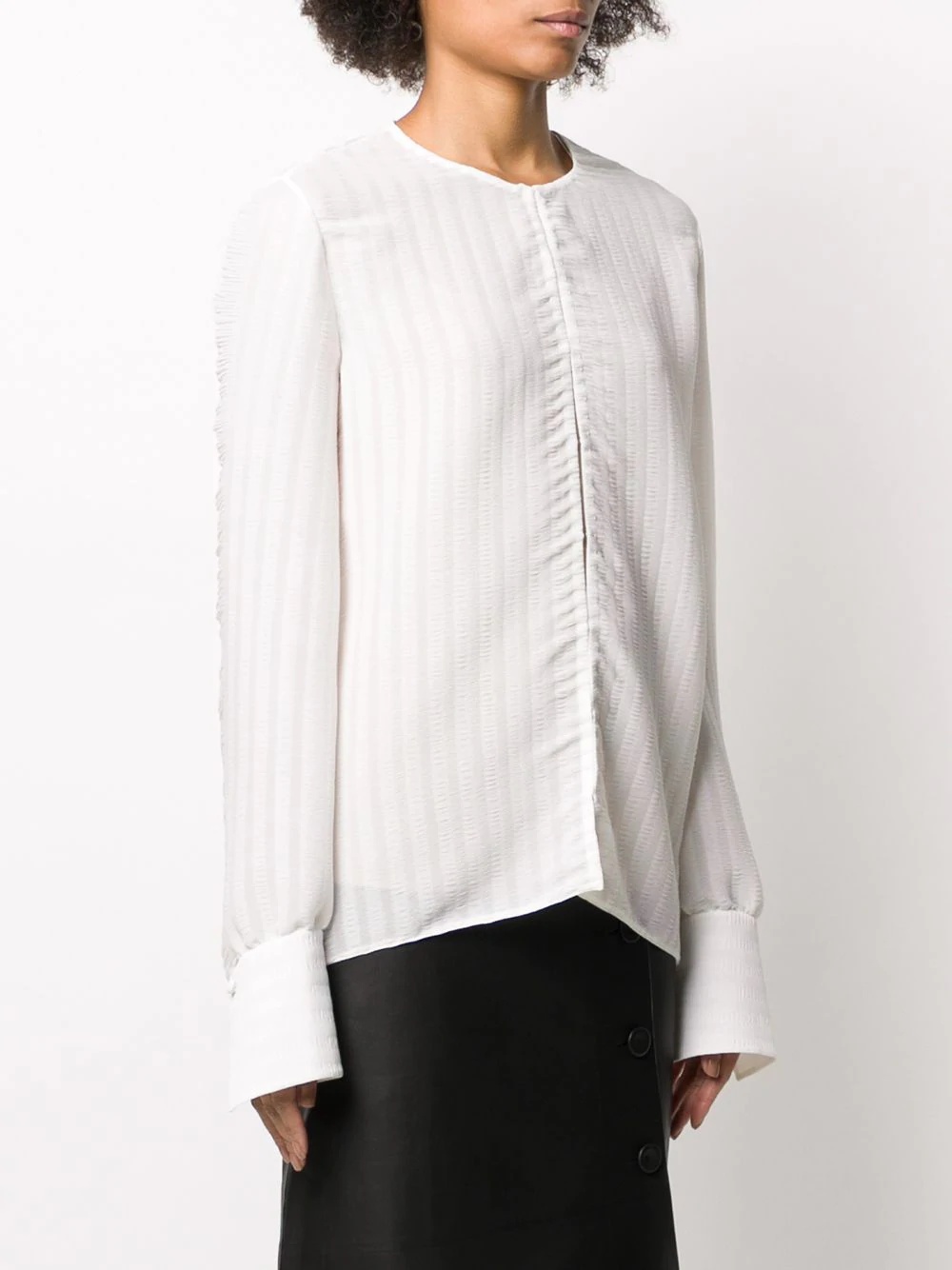 vertical pleat blouse - 3