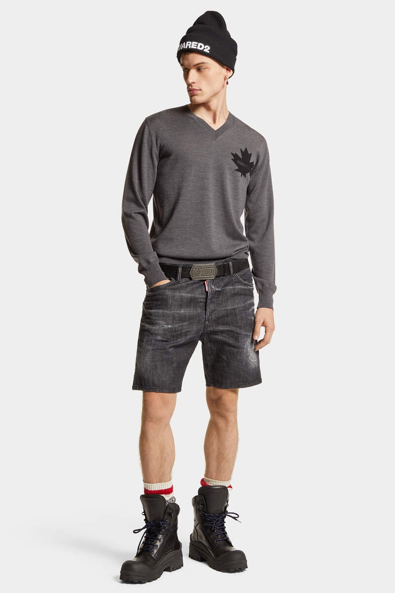 EASY DARK WASH MARINE SHORT JEANS - 3