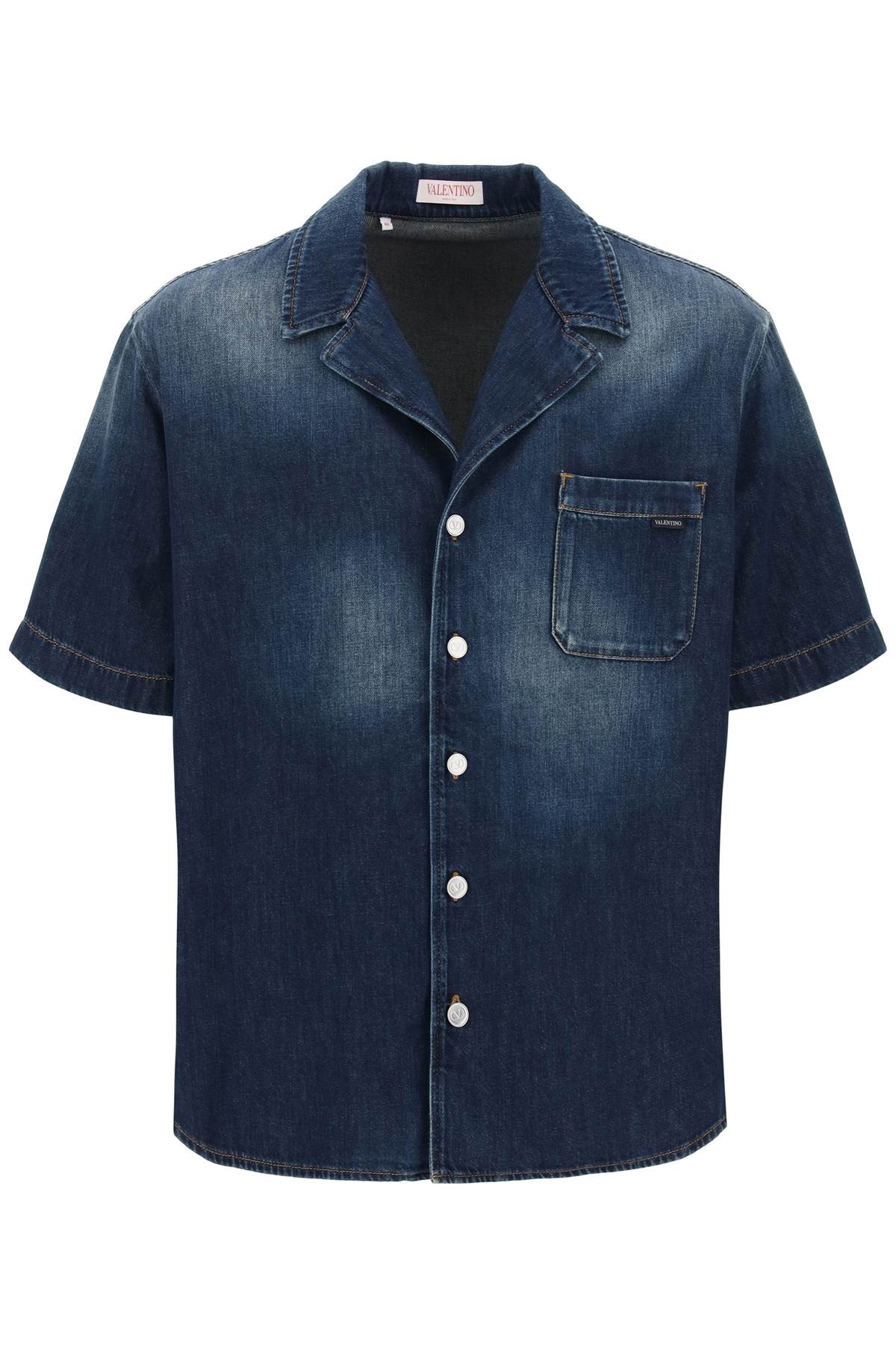 DENIM CHAMBRAY BOWLING SHIRT - 6