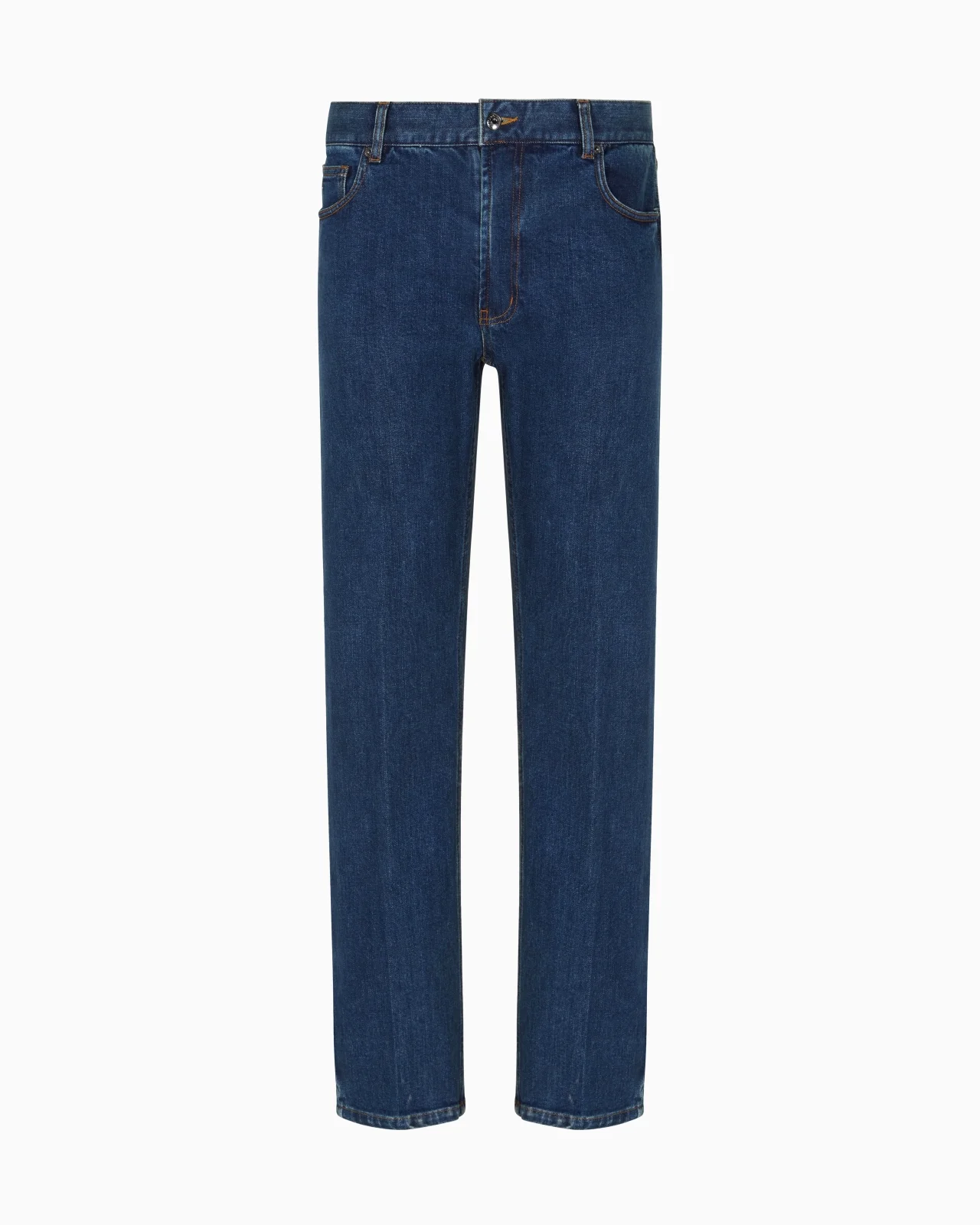 J76 STRAIGHT-FIT JEANS IN STRETCH DENIM WITH LOGO POCKET - 1