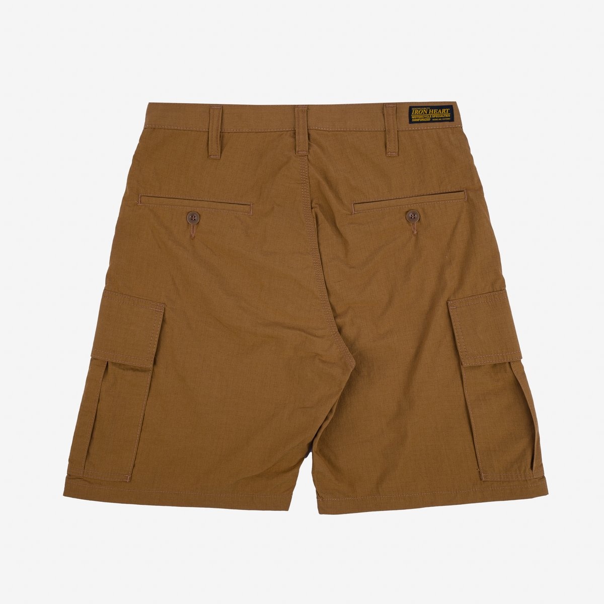 IH-736-BRN Ripstop Cargo Shorts - Brown - 4
