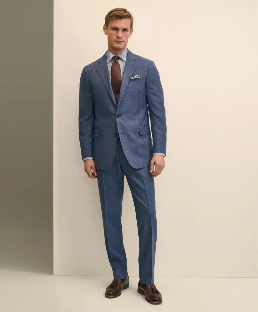 Classic Fit Wool Check 1818 Suit - 1