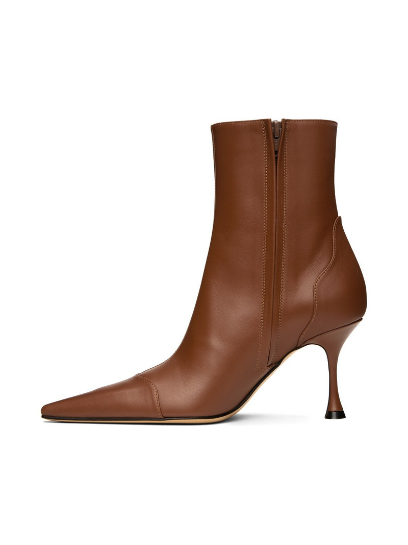 Brown Dark 85 Ankle Boots 3