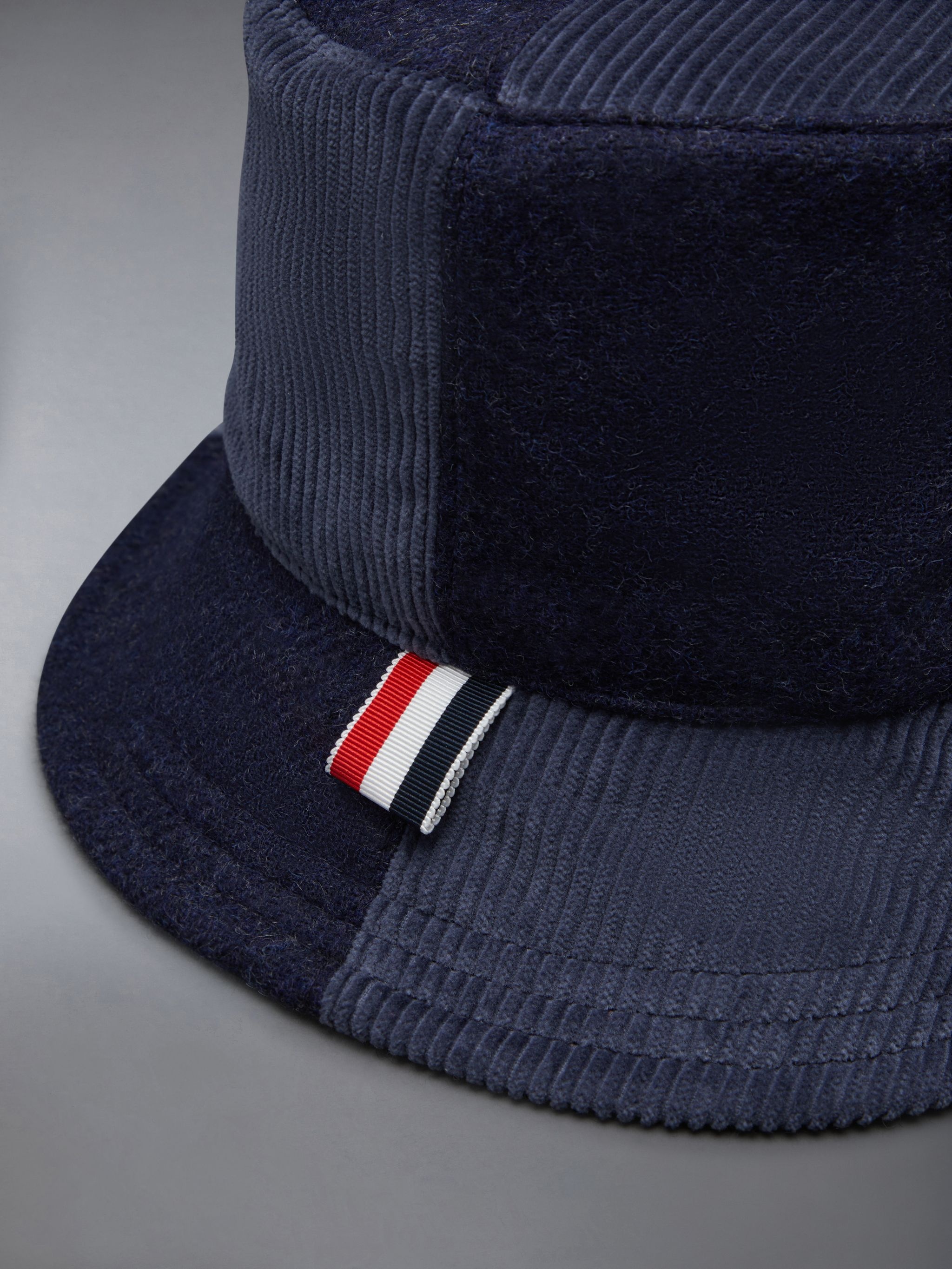 Thom Browne Fun-Mix Shetland Quartered Bucket Hat | thombrowne