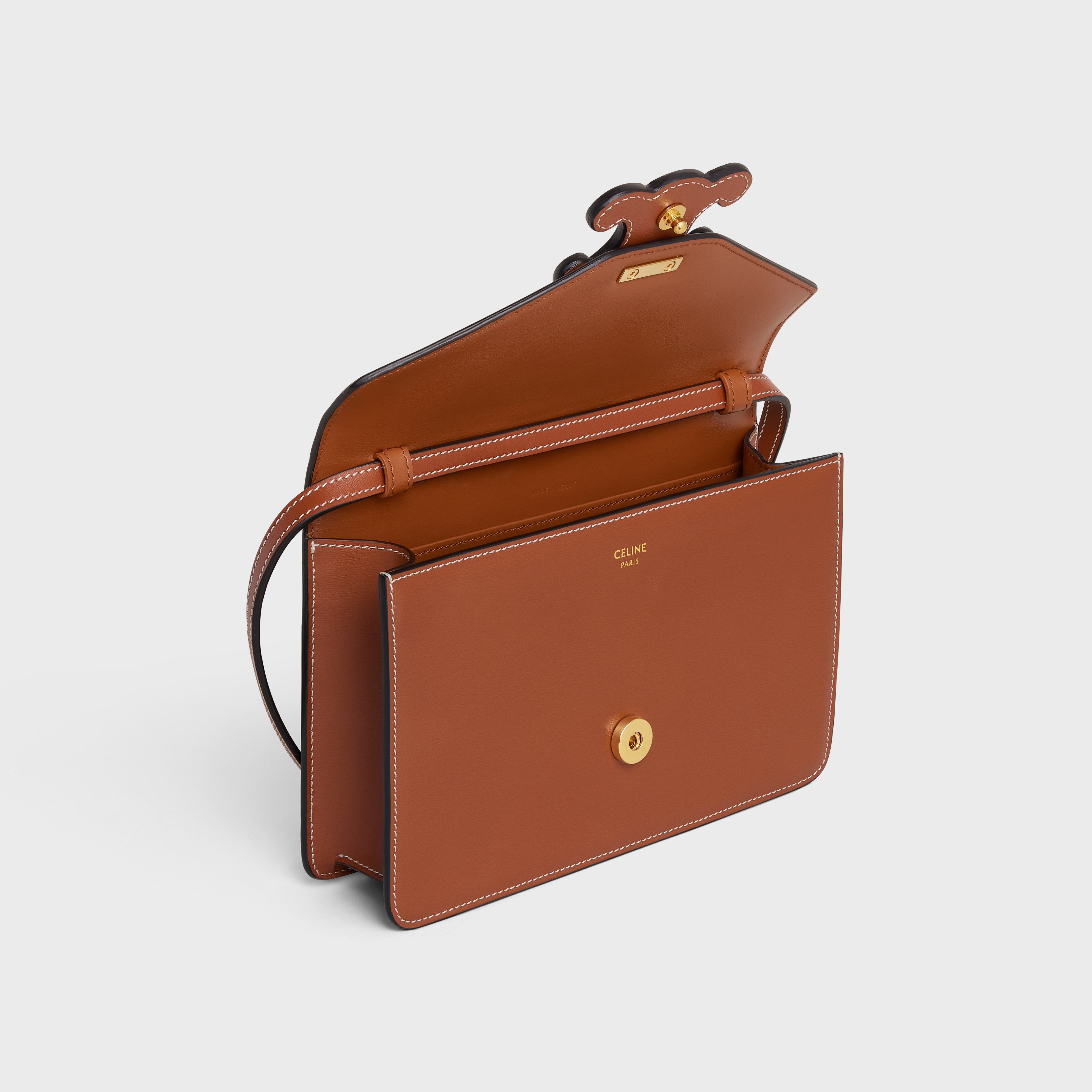 WALLET ON STRAP CUIR TRIOMPHE in Shiny calfskin - 4