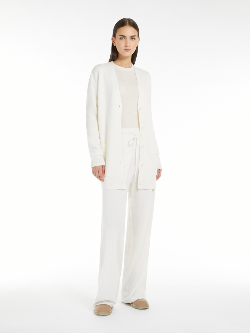 Max Mara VILLAR Wool and cashmere cardigan with sequins outlook