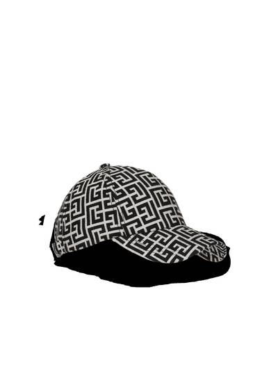 Balmain Cap with Balmain monogram pattern outlook