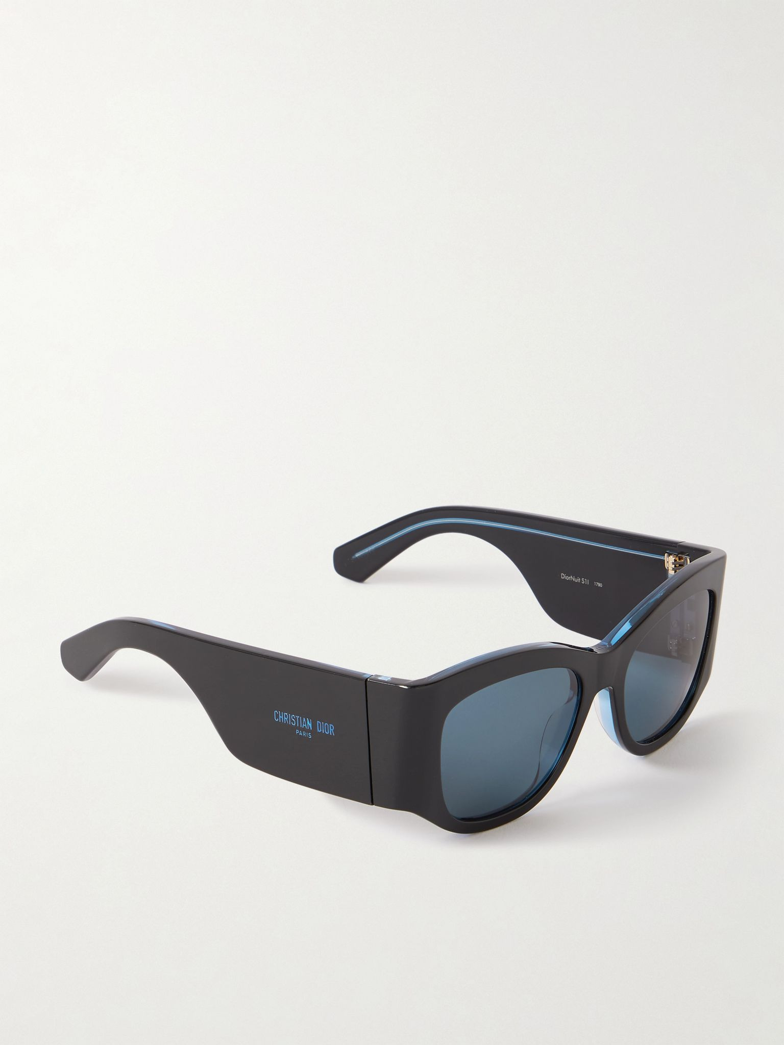 DiorNuit S1I D-frame two-tone acetate sunglasses Black - 3