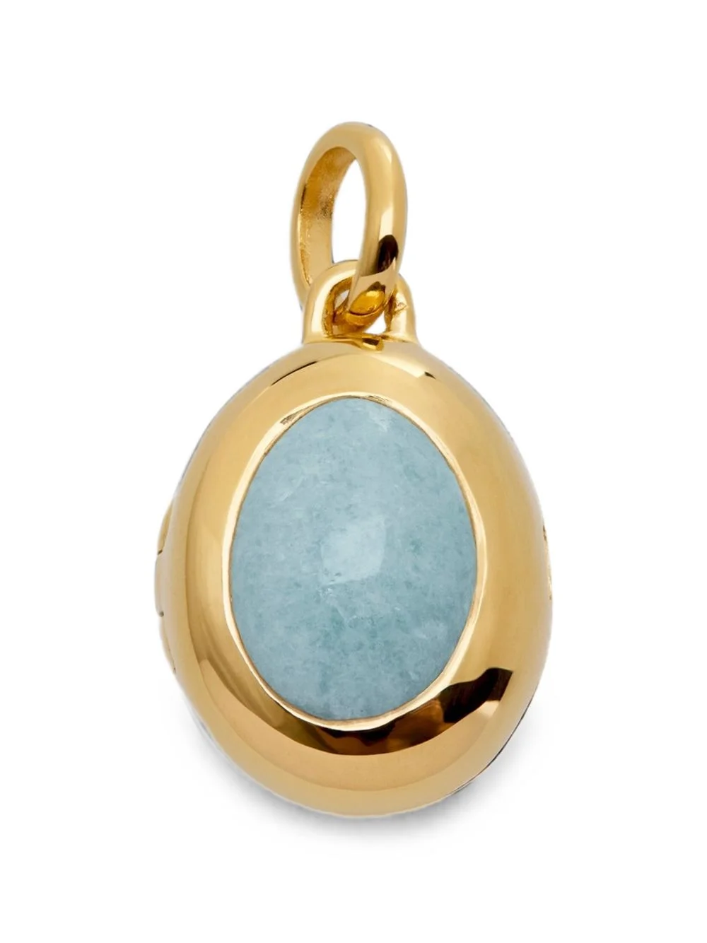 March Birthstone aquamarine locket - 1