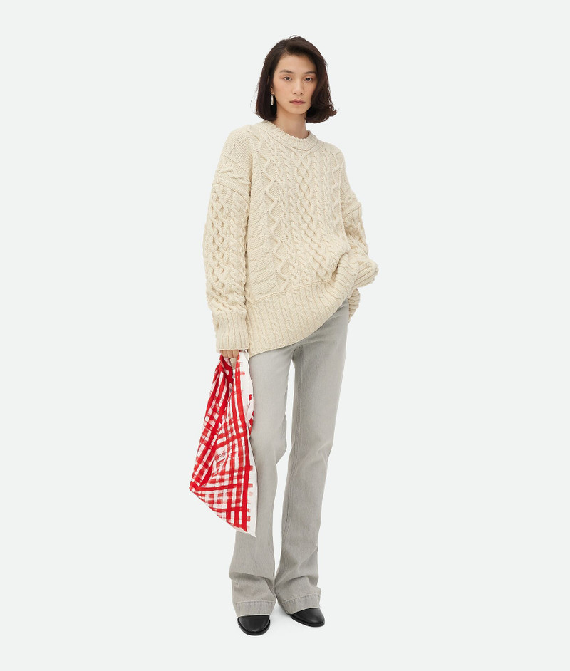Aran Cable Wool Jumper - 1