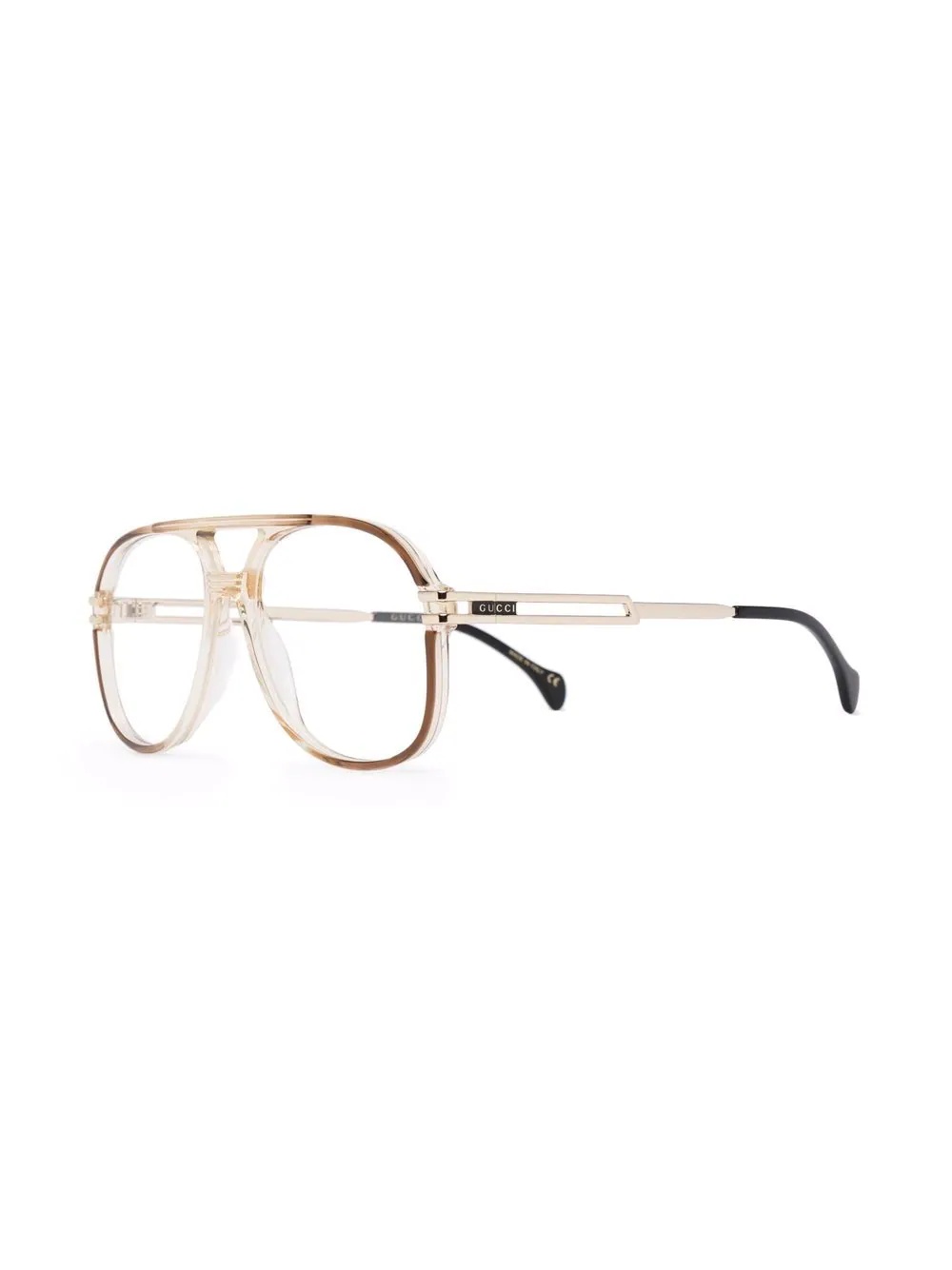 double-bridge aviator glasses - 2