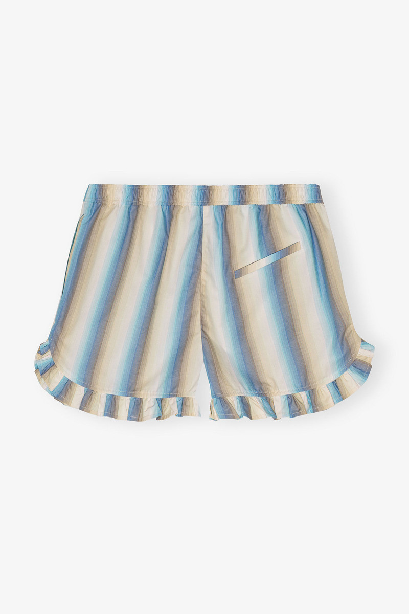 OMBRE STRIPE RUFFLE SHORTS 6