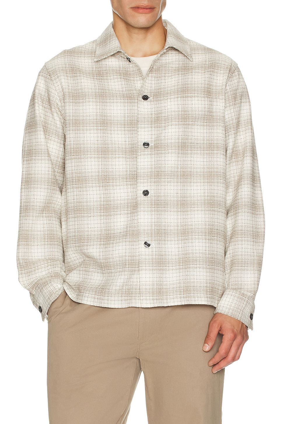 Light Textured Check Shirt - 3