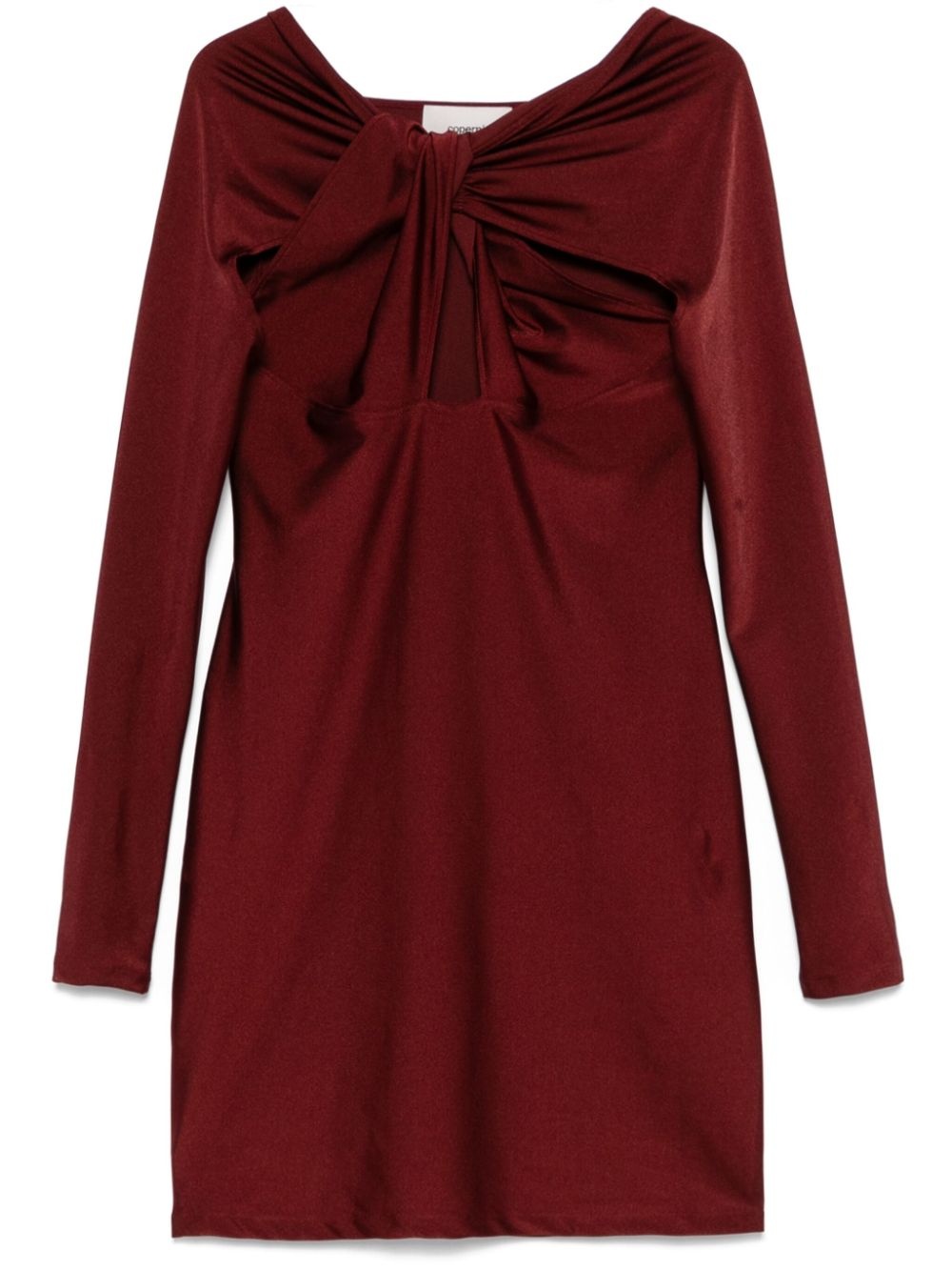twisted cut-out mini dress - 1