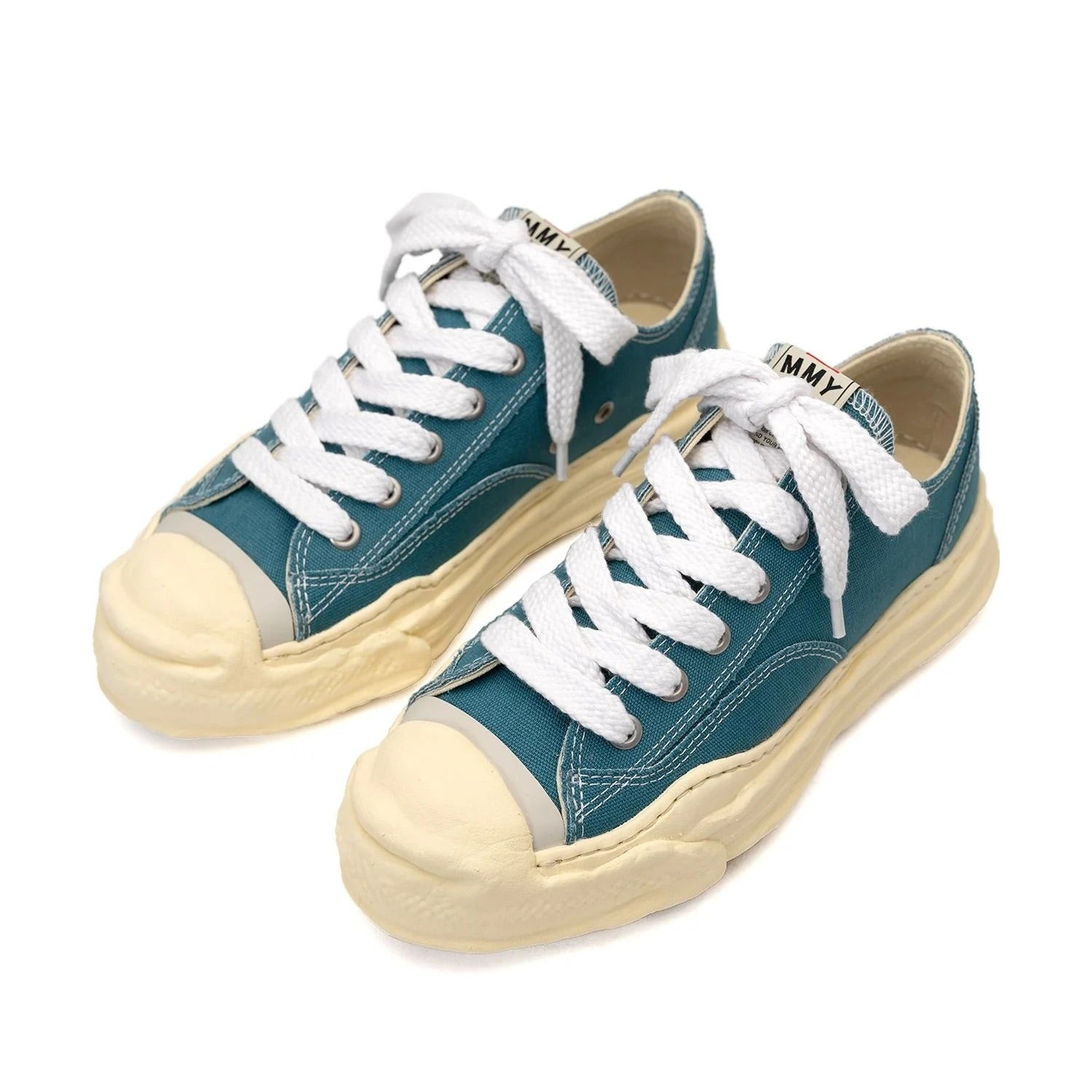 Maison MIHARA YASUHIRO HANK VL OG Sole Canvas Low-top Sneaker 'Blue' A09FW734-BLU - 2