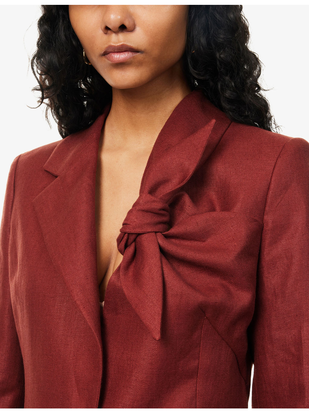 Oslo Knot Linen Blazer - 5