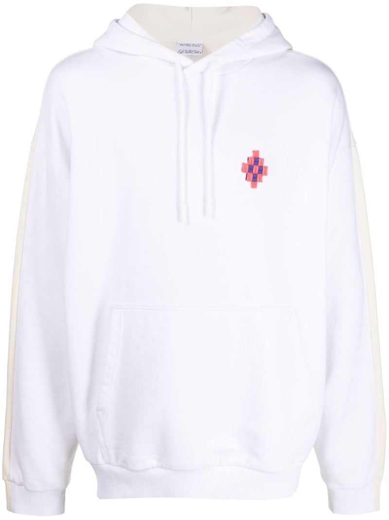 Cross logo-embroidered hoodie - 1