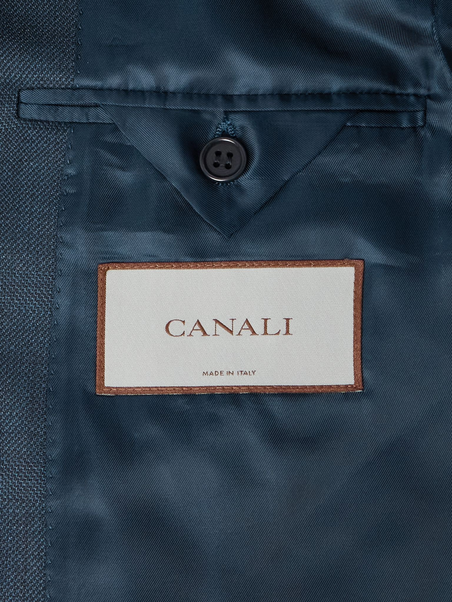 Wool-Twill Suit Jacket Blue - 5