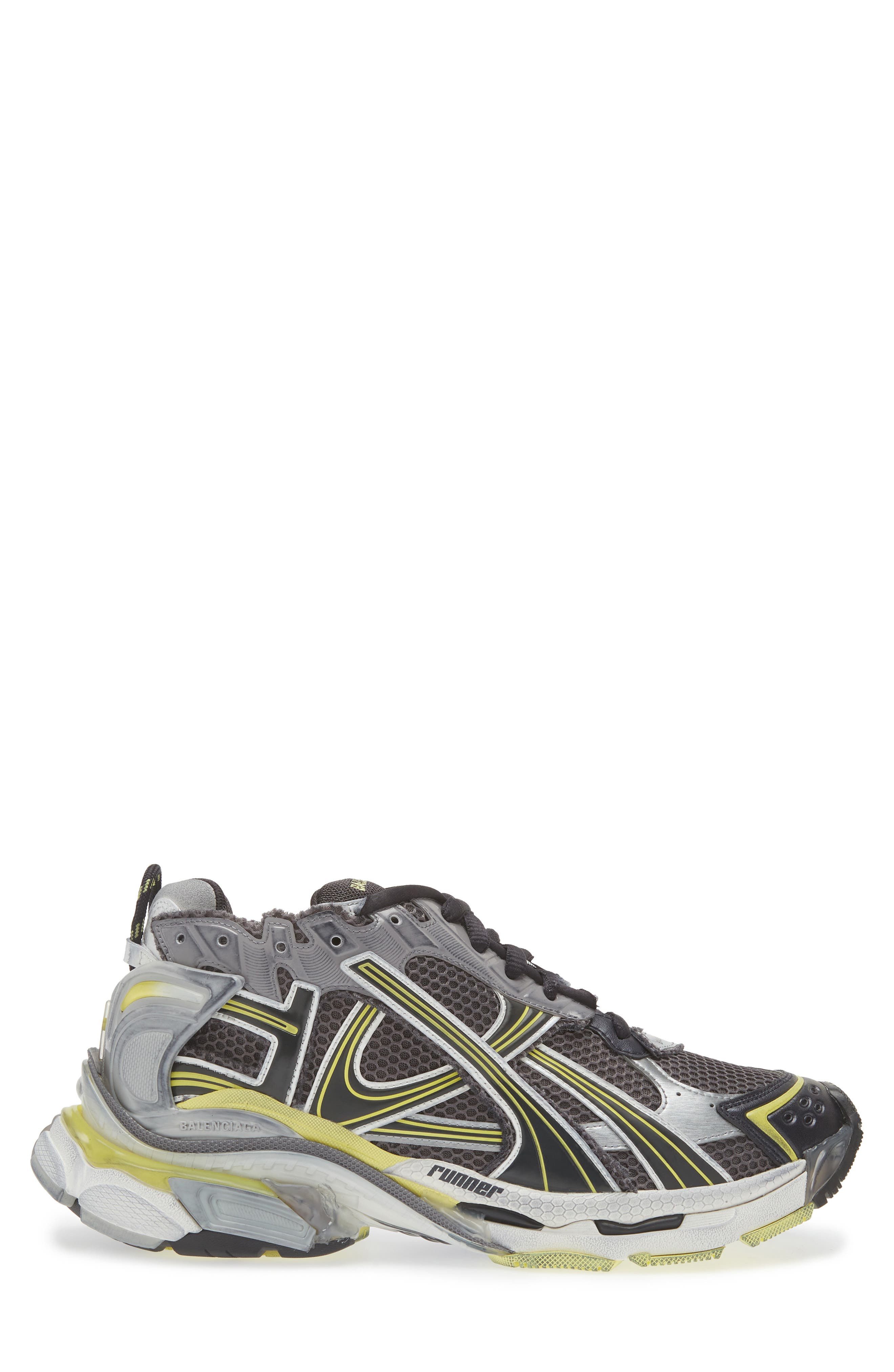 Balenciaga Runner Sneaker in Dark Grey/Yellow/White at Nordstrom - 3