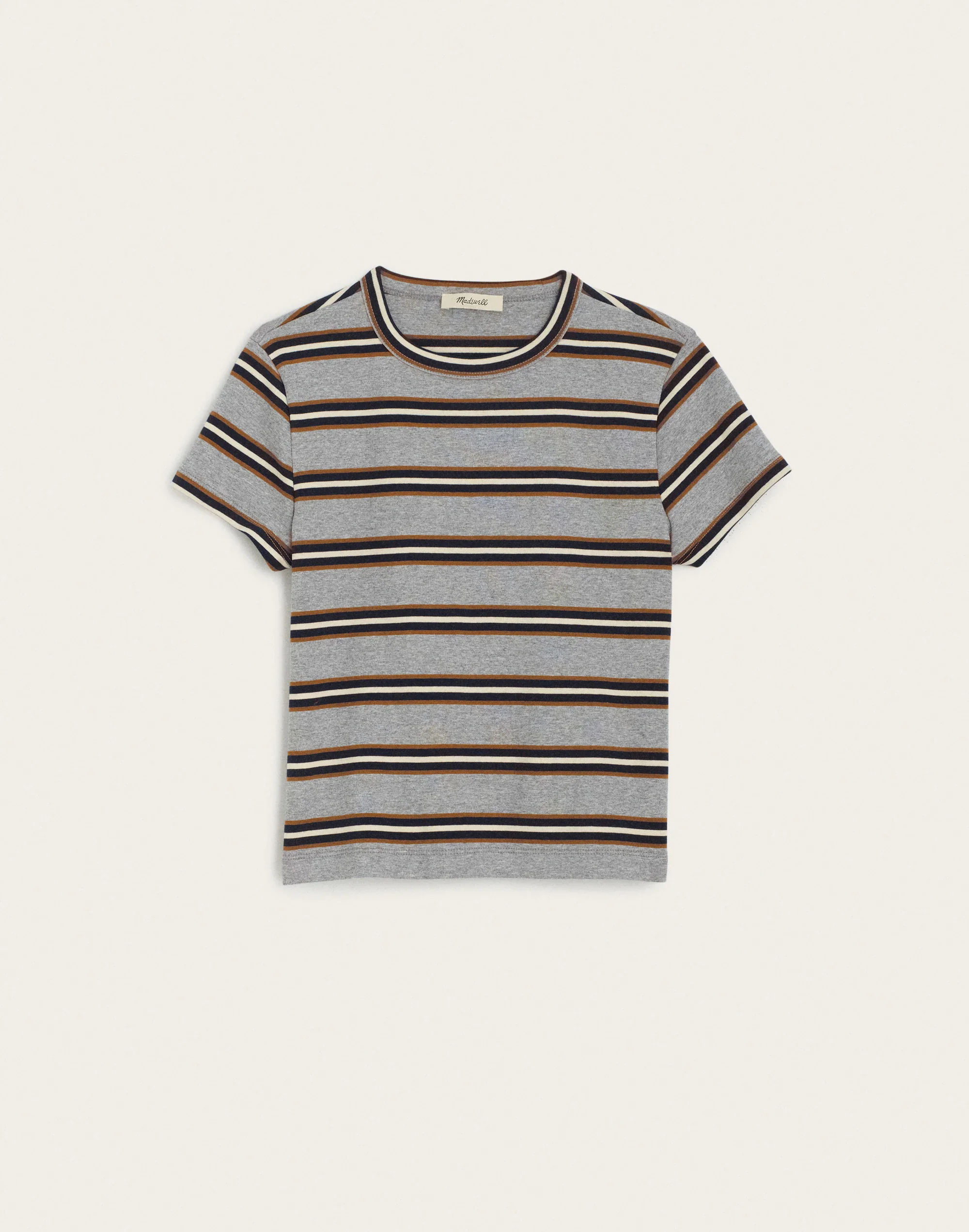 The '90s Cropped Tee in Compact Cotton - 1