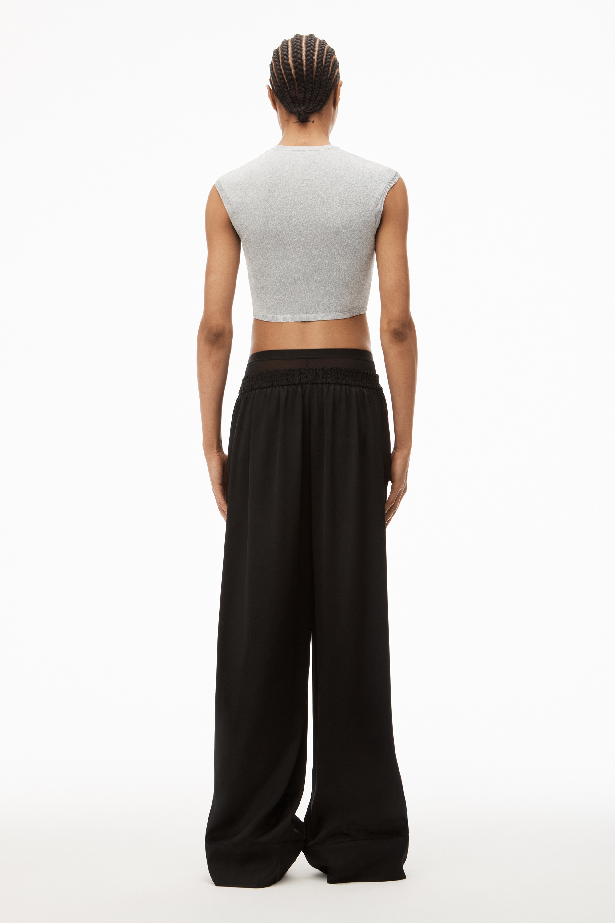 CROPPED TOP IN LUREX - 4