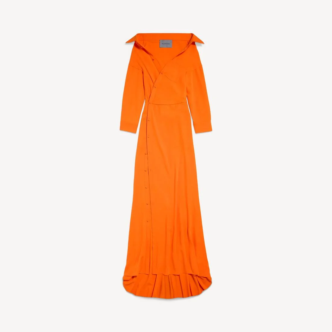 Women's Off-shoulder Dress in Orange - 1