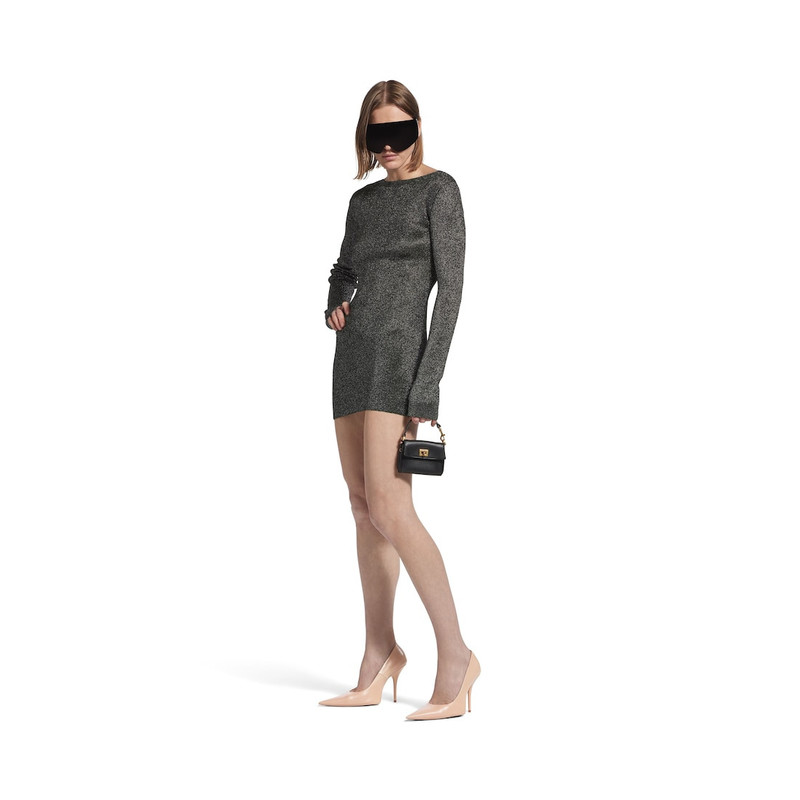 BALENCIAGA Women's Mini Dress in Black outlook