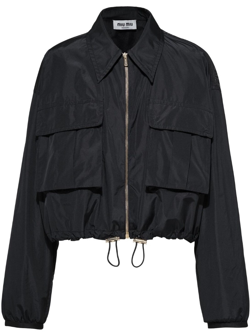 Technical-silk blouson jacket - 1