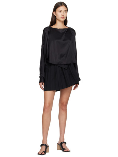 MM6 Maison Margiela Black Pleated Miniskirt outlook