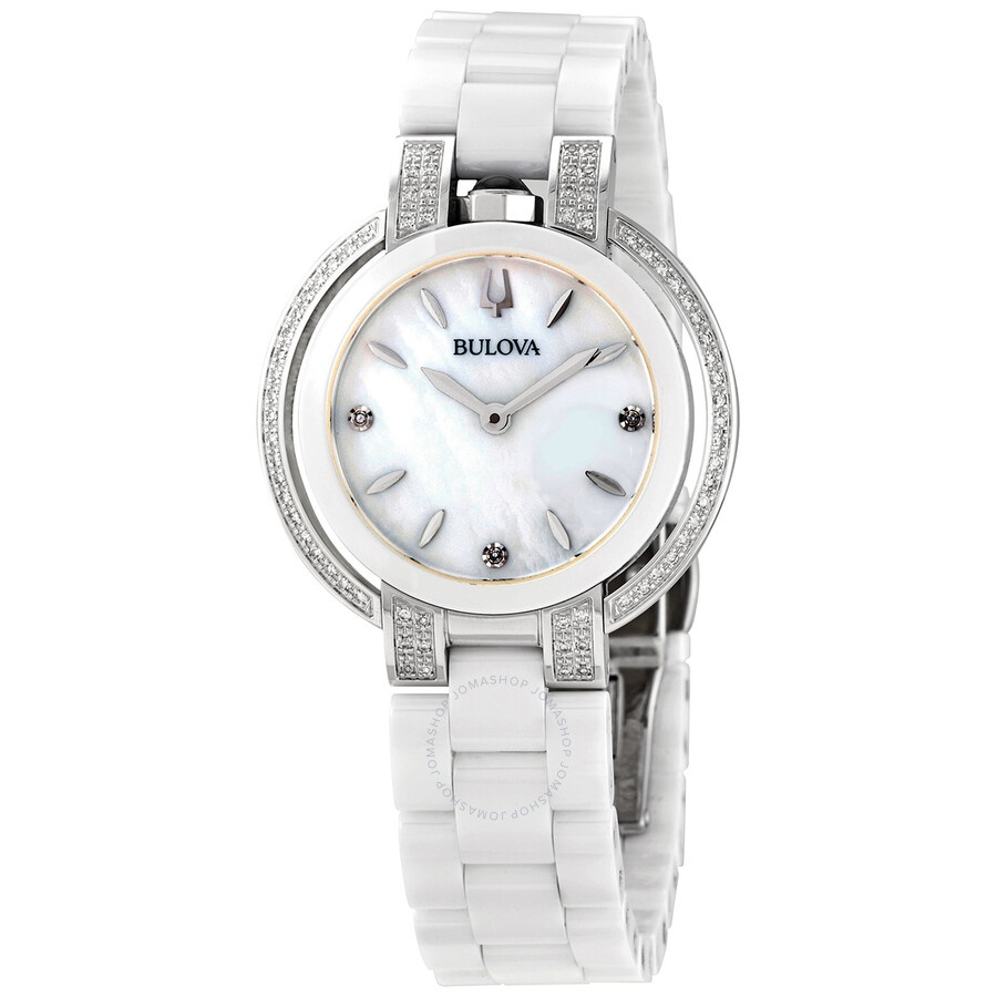 Bulova - Bulova Rubaiyat Mother of Pearl Dial Diamond Ladies Watch 98R265 - 1
