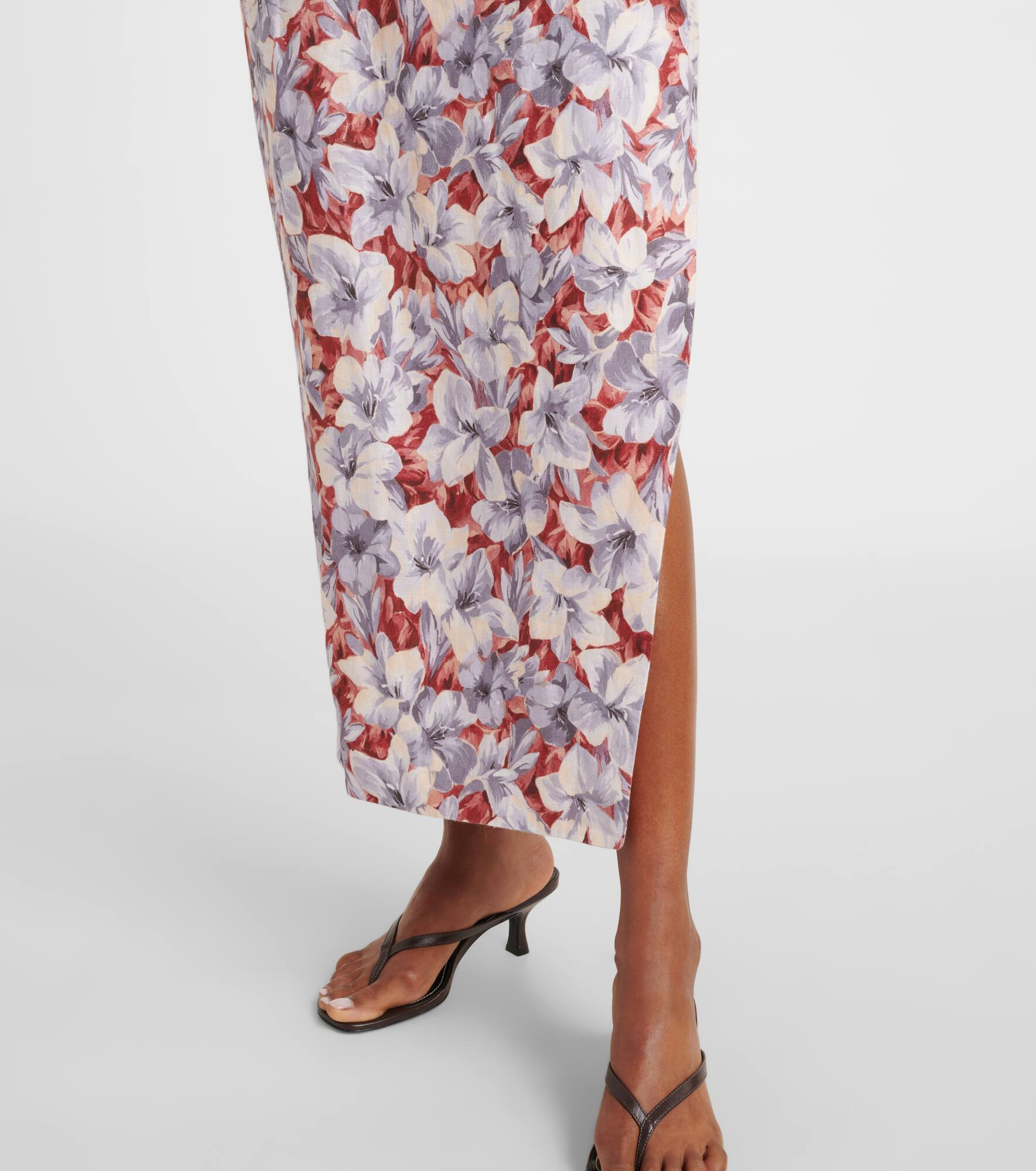Rosalie floral linen maxi dress - 5