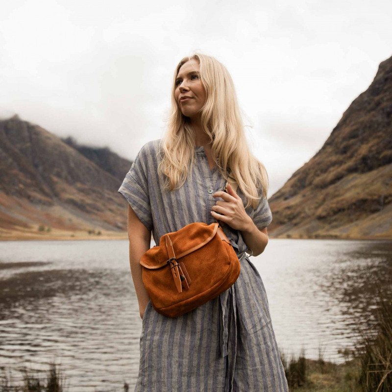 MUSETTE XS FISHERMAN'S BAG / SUEDE - OCHER 7