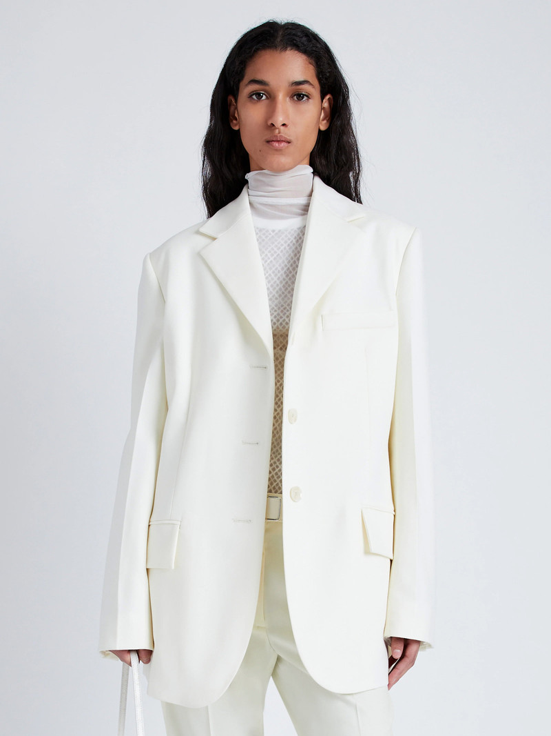 Proenza Schouler Archer Jacket in Wool Twill Suiting outlook