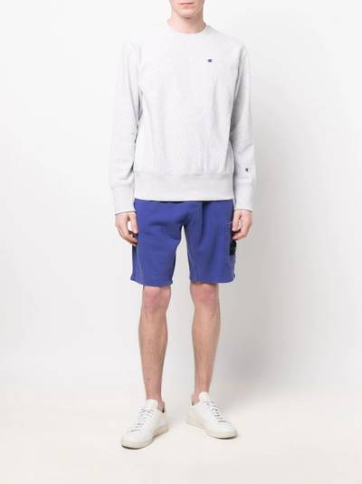 Champion logo-patch crew neck sweatshirt outlook