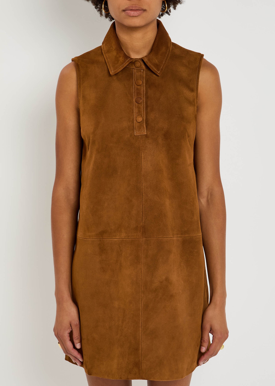 Frame The Suede City Shift Mini Dress - 2