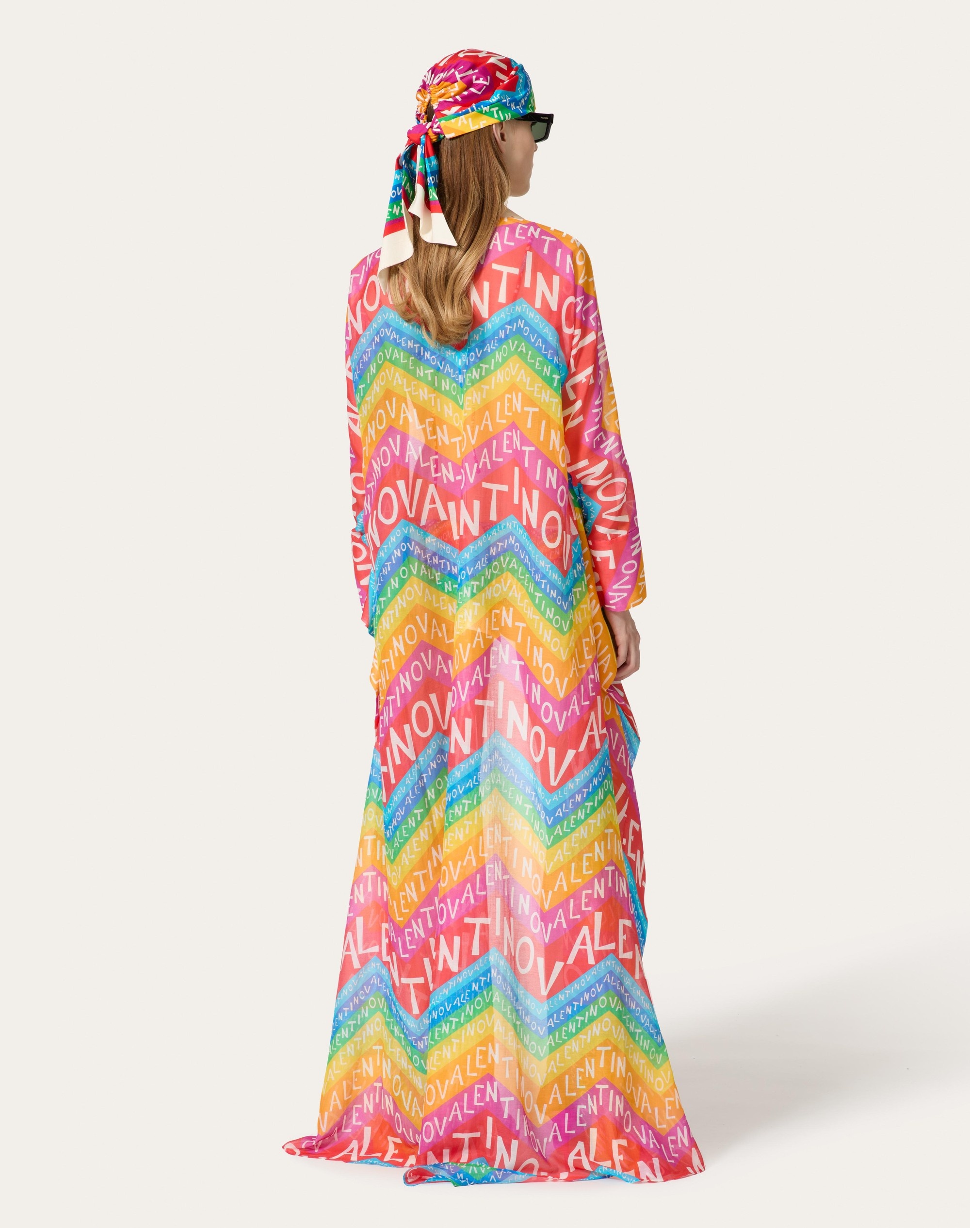 VALENTINO CHEVRON 24 MUSLIN CAPE - 4