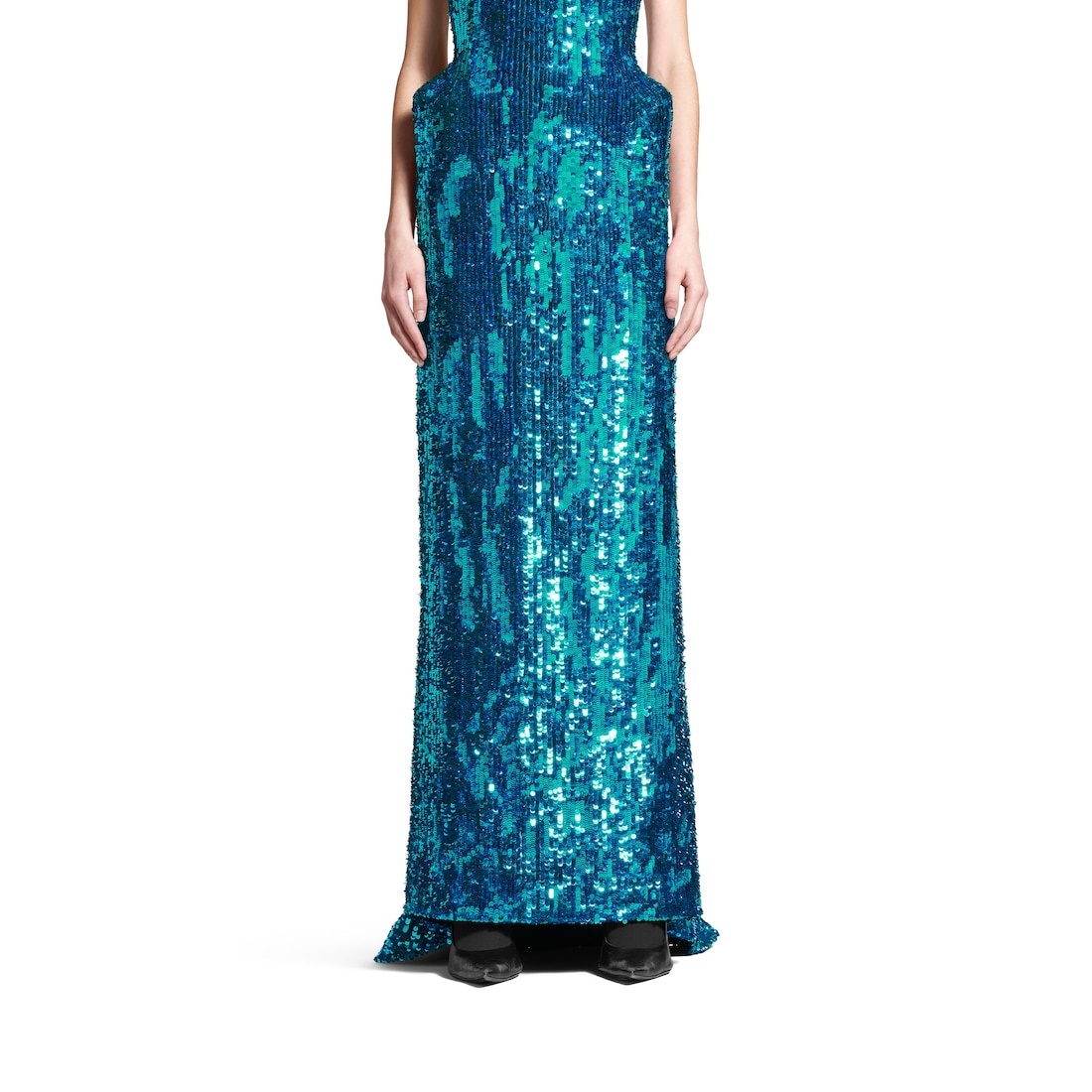 Women's Bustier Gown in Turquoise - 6
