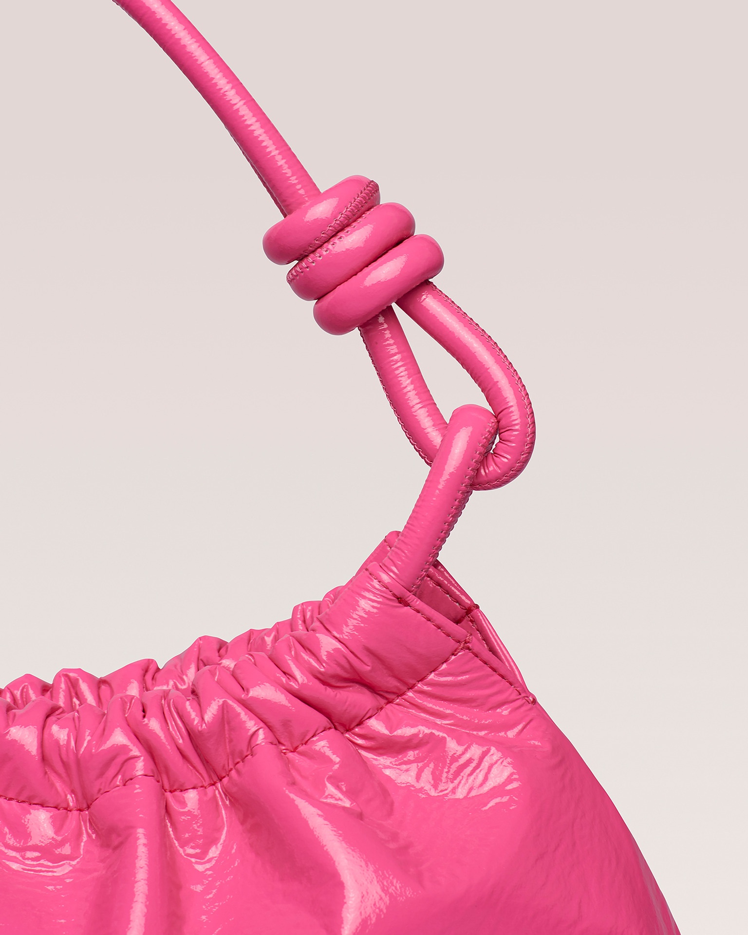 VALERIE - Knotted shoulder bag - Pink 2