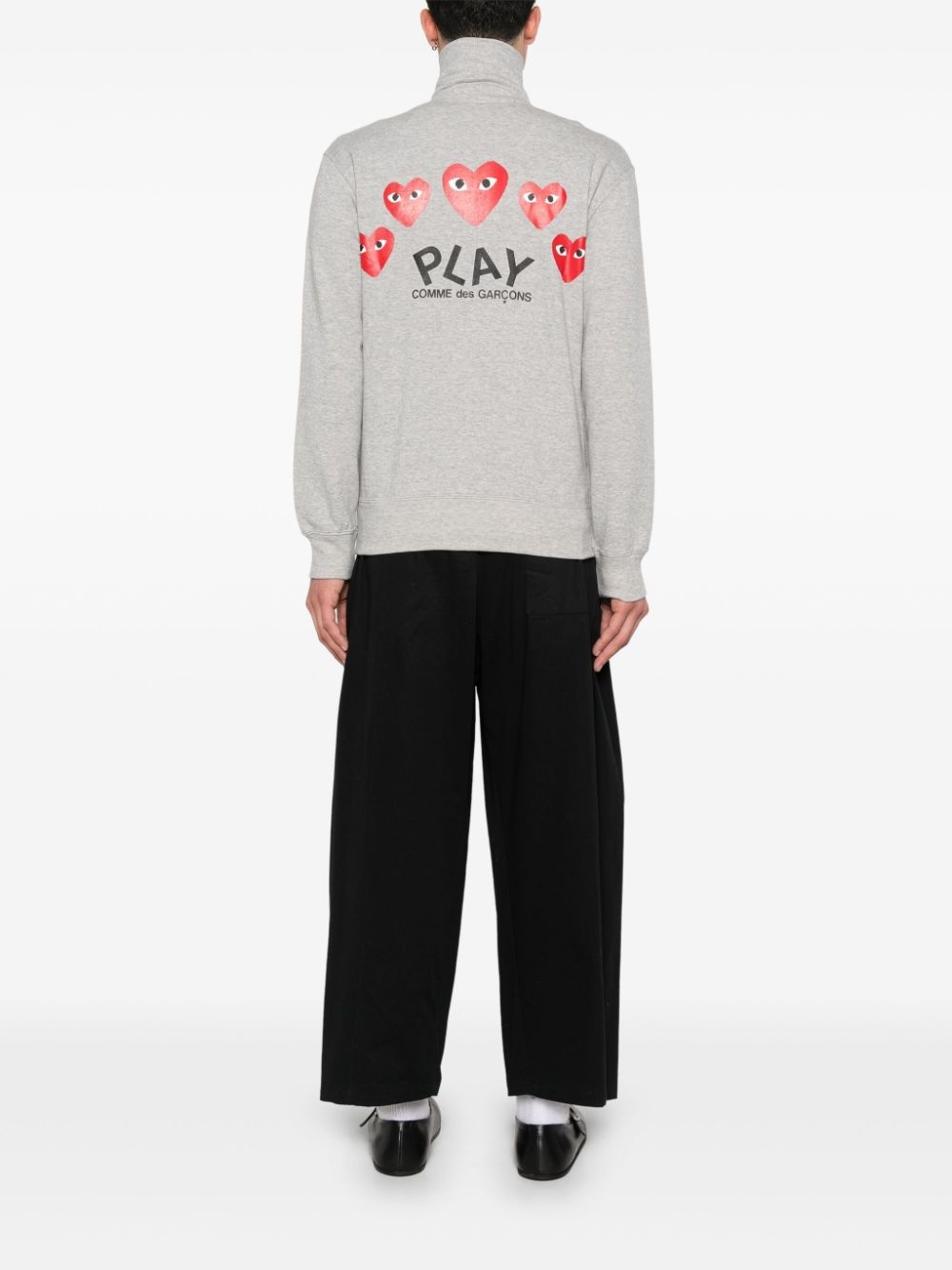heart-patch sweatshirt - 3