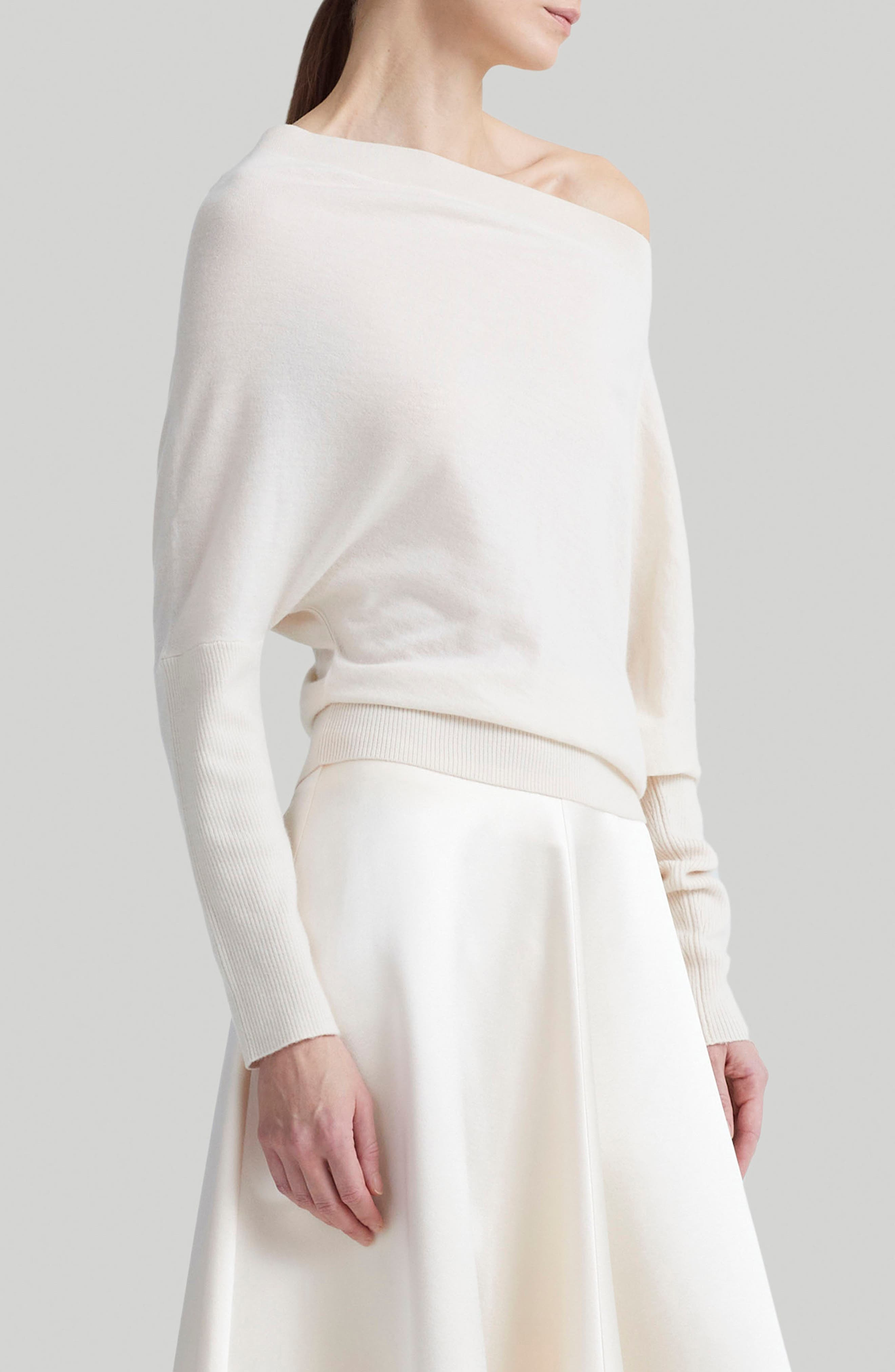 Grainge One-Shoulder Cashmere Sweater - 3