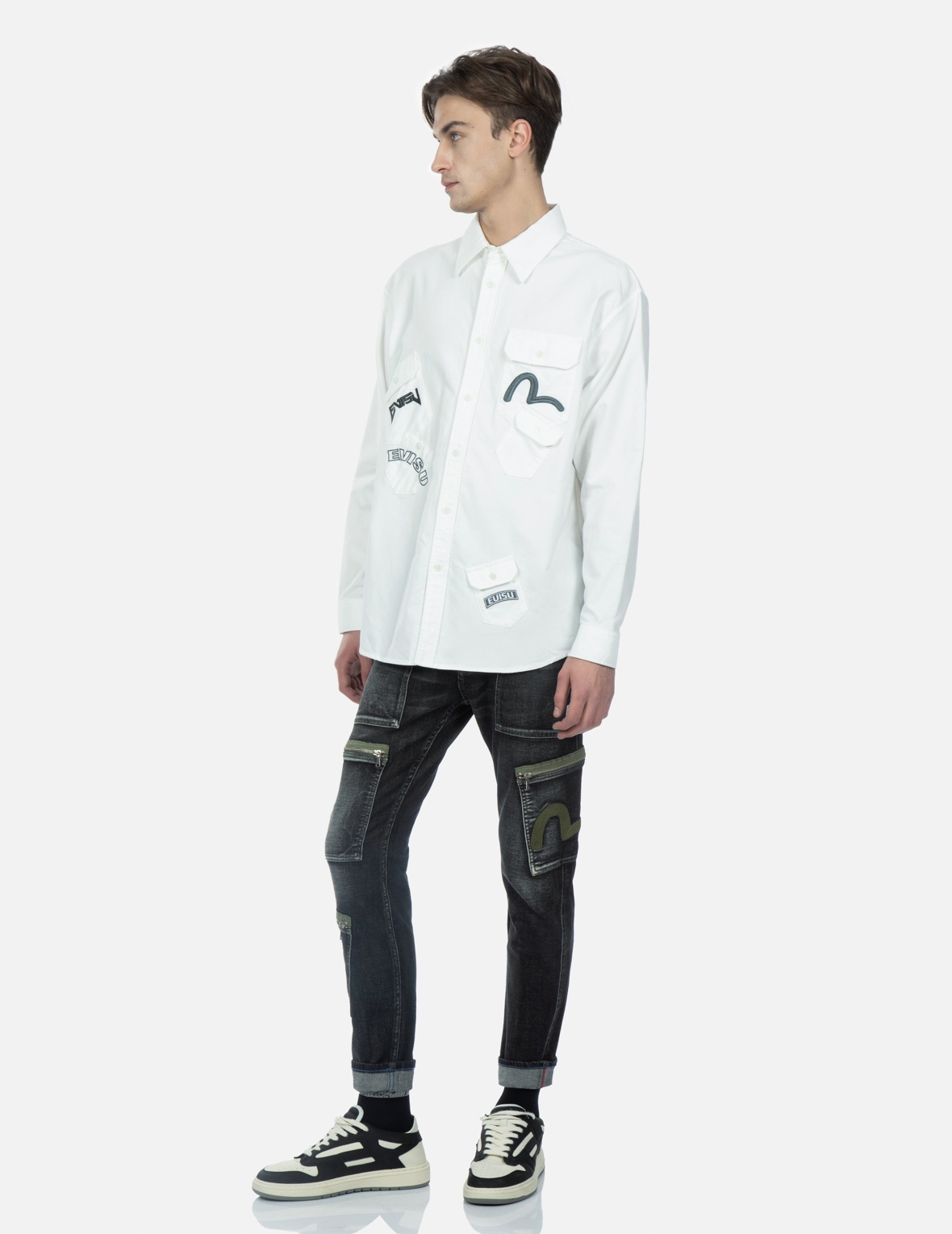 MULTIPLE EMBROIDERIES MULTI-POCKET SHIRT - 3