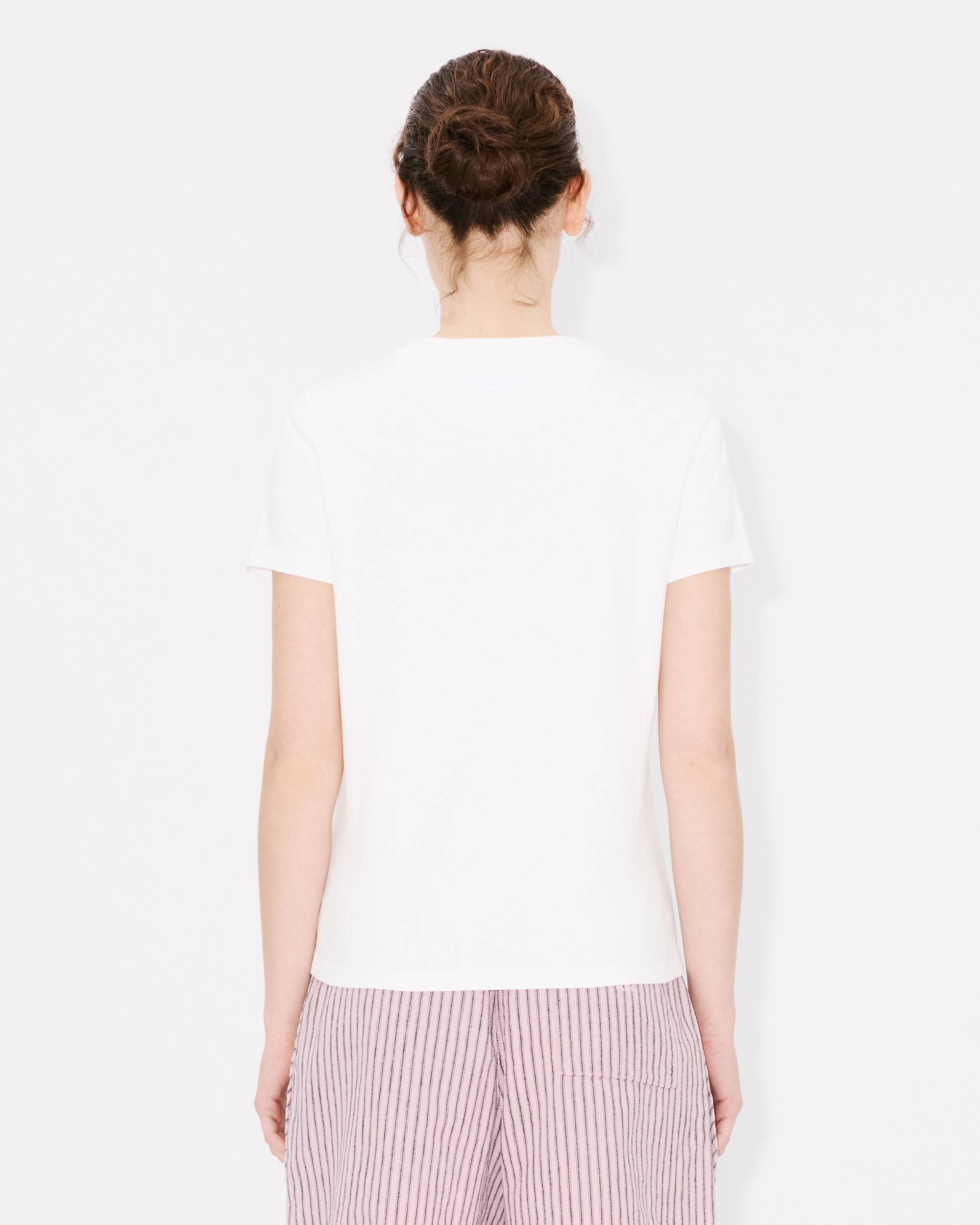 'KENZO Elephant Logo' embroidered T-shirt in cotton - 4