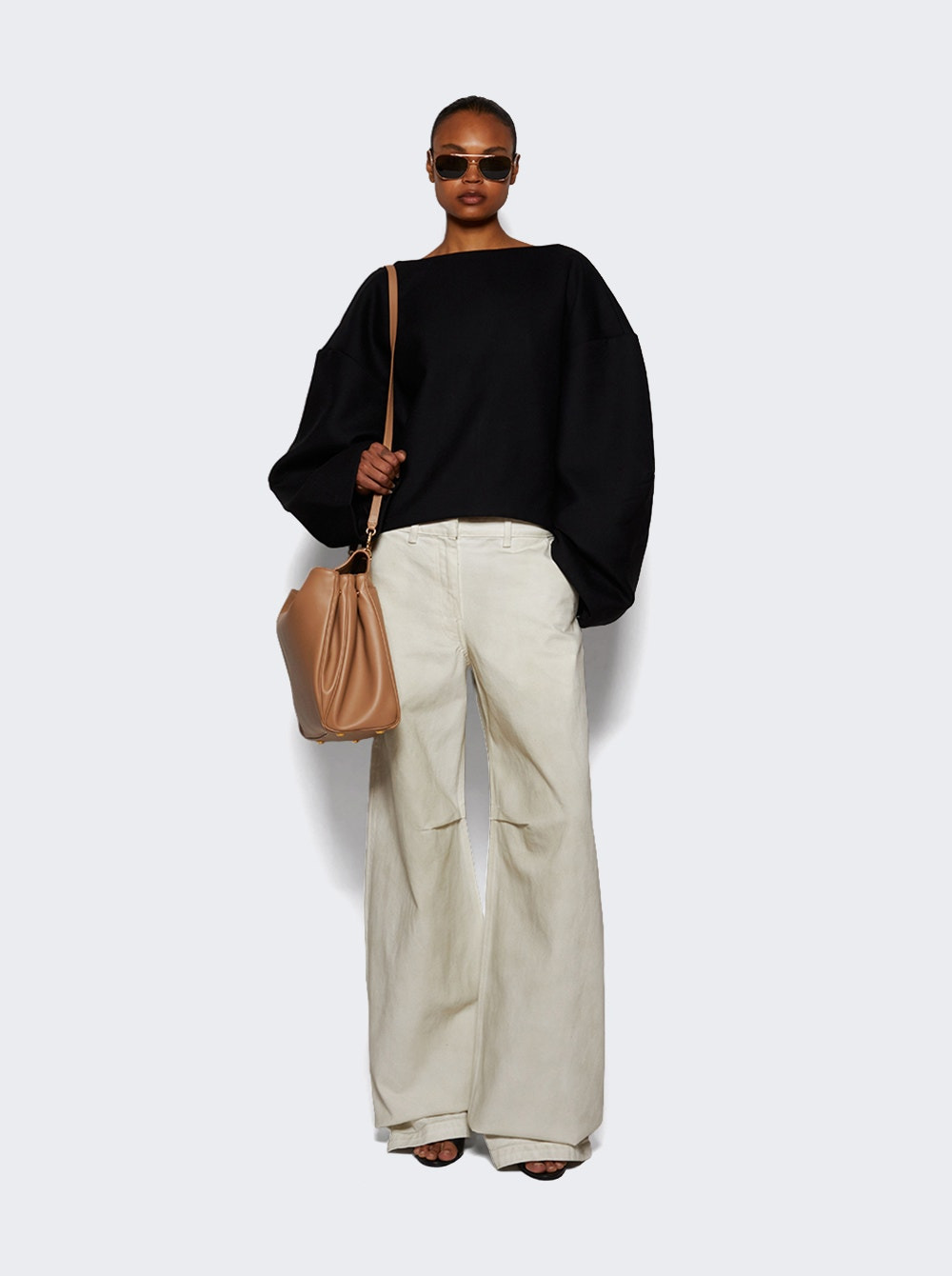 Boat Neck Jumper Black - 5