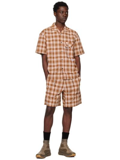 and Wander Brown Check Shorts outlook