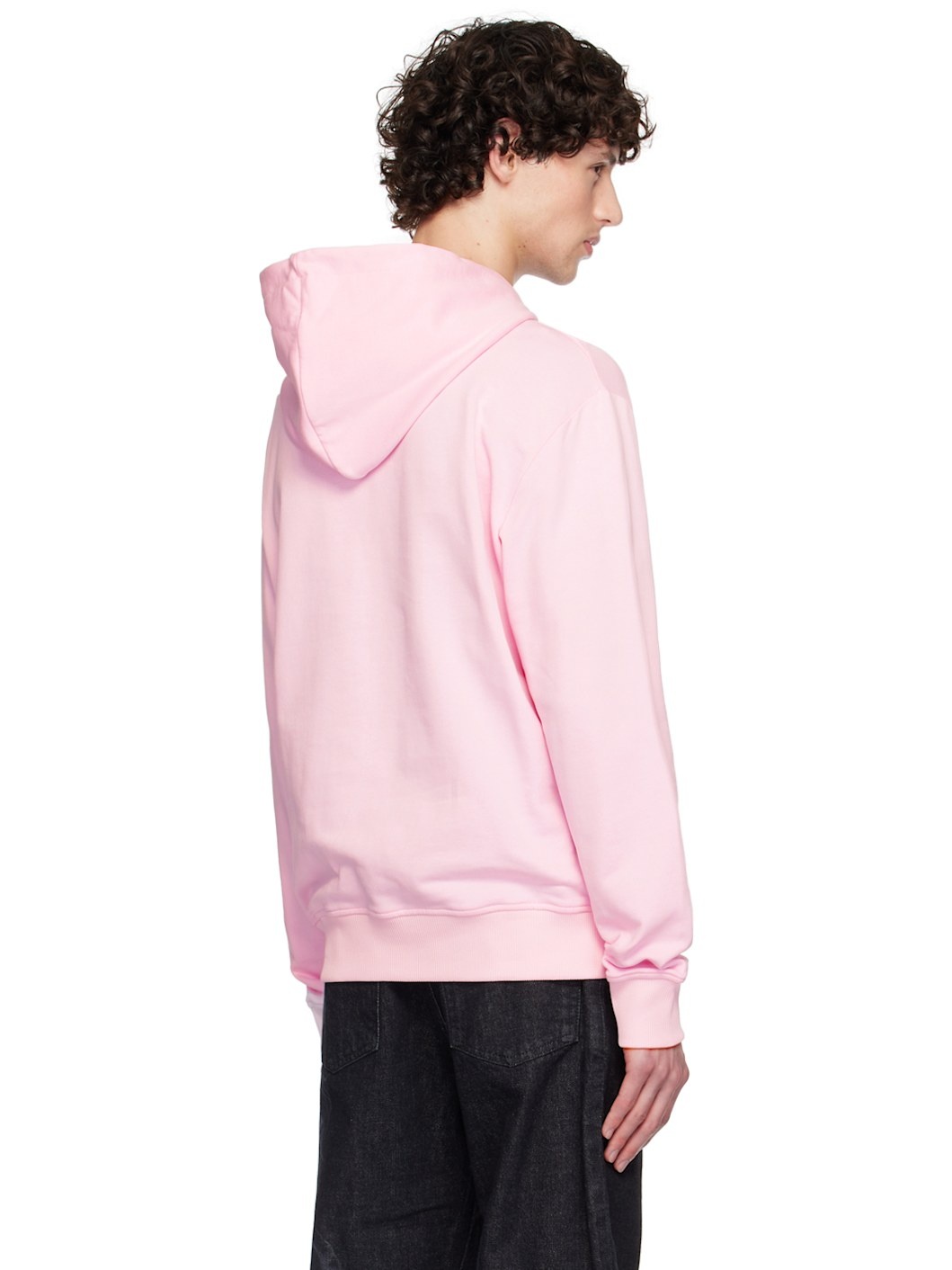 Pink Printed Logo Hoodie - 3