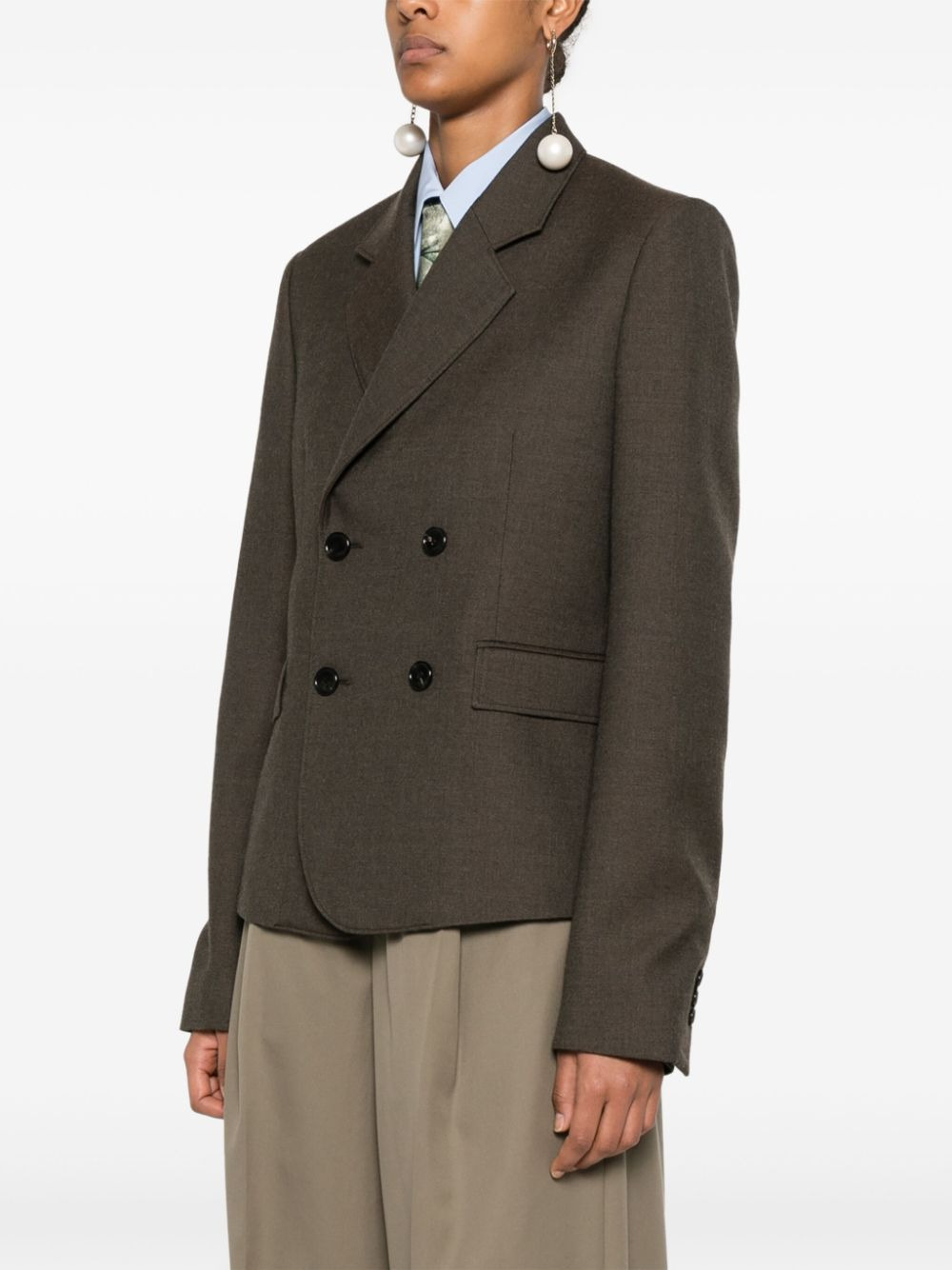 Loewe Women Wool Double-Breasted Jacket - 3