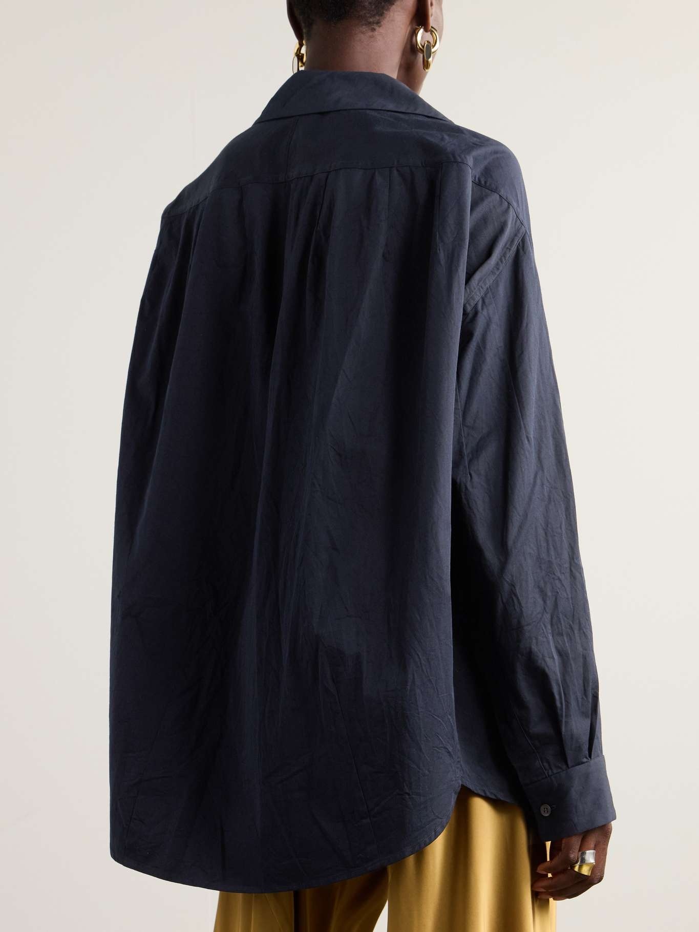 Oversized cotton-twill shirt - 3