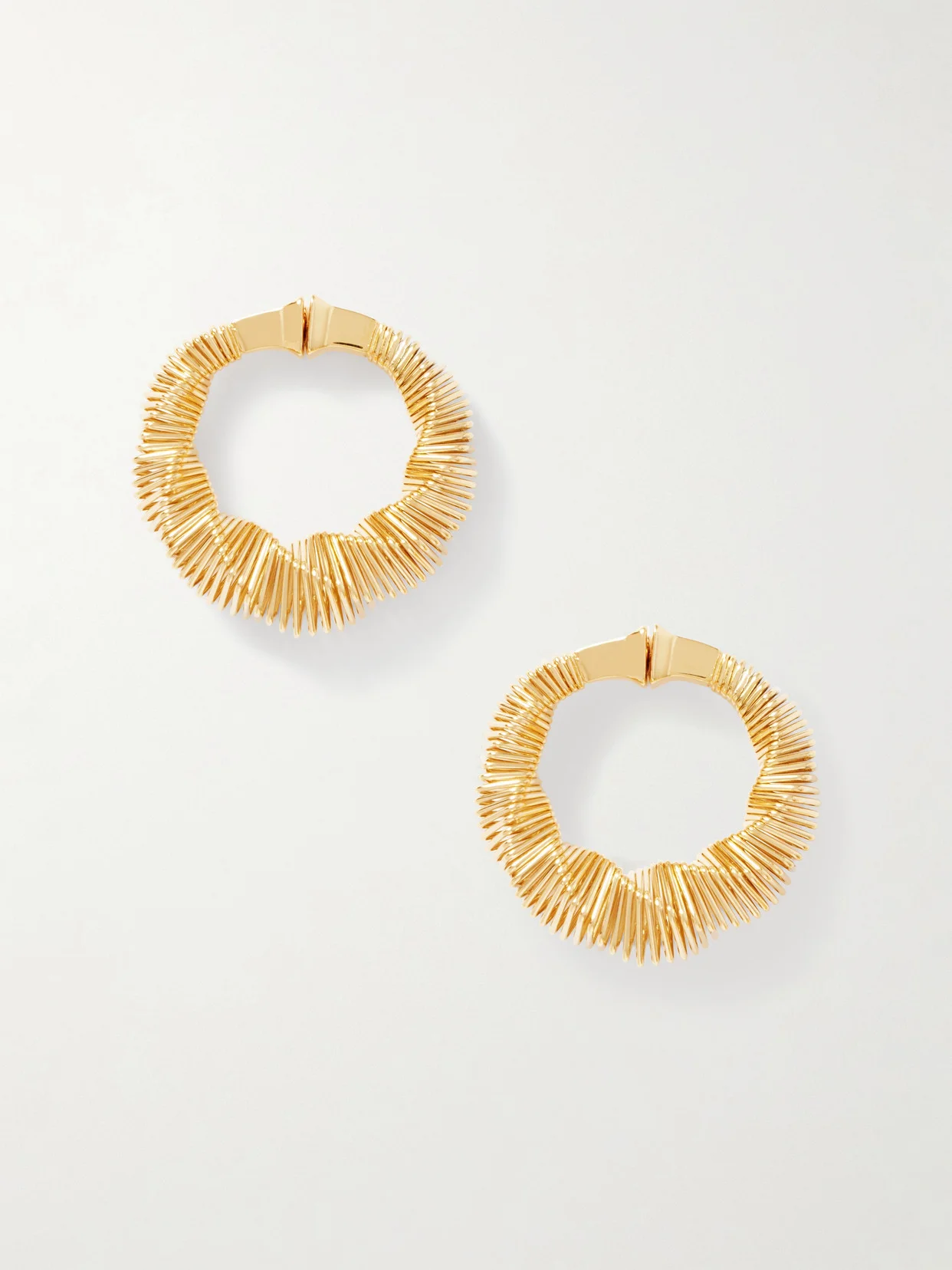 Gold-tone Hoop Earrings - 1